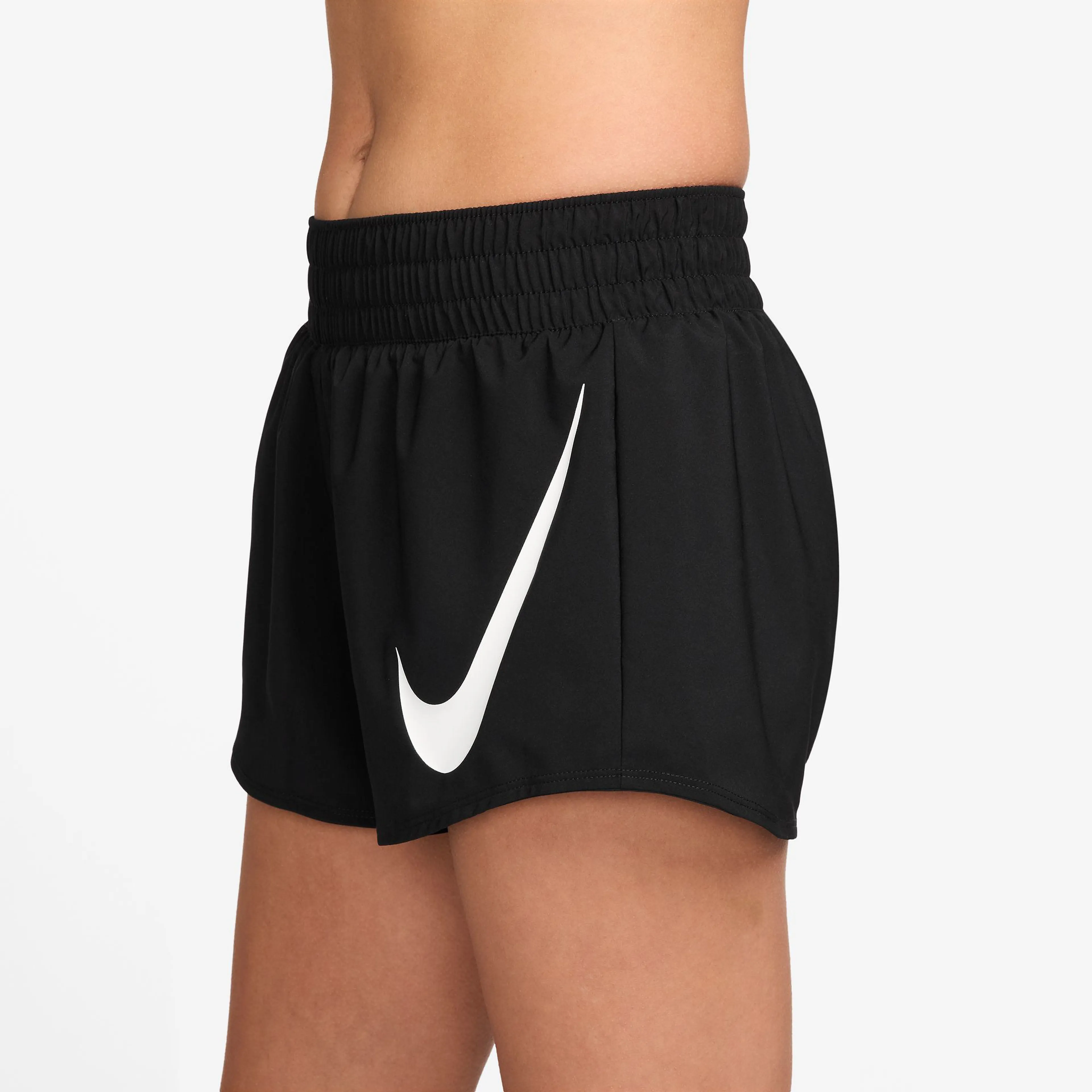 One Swoosh Women's Dri-FIT Mid-Rise Loose 3" Brief-Lined Running Shorts