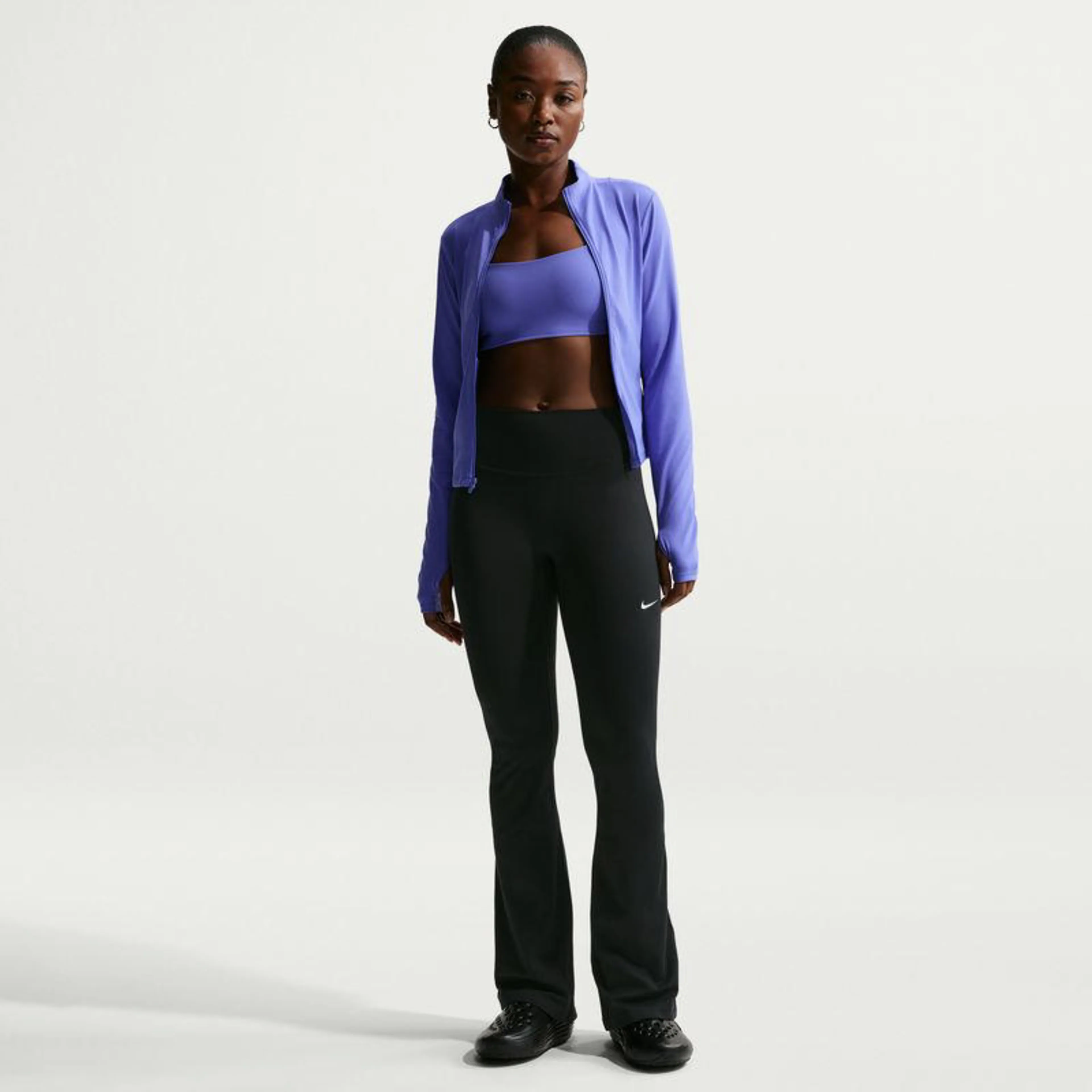 One Women's High-Waisted Flared Leggings