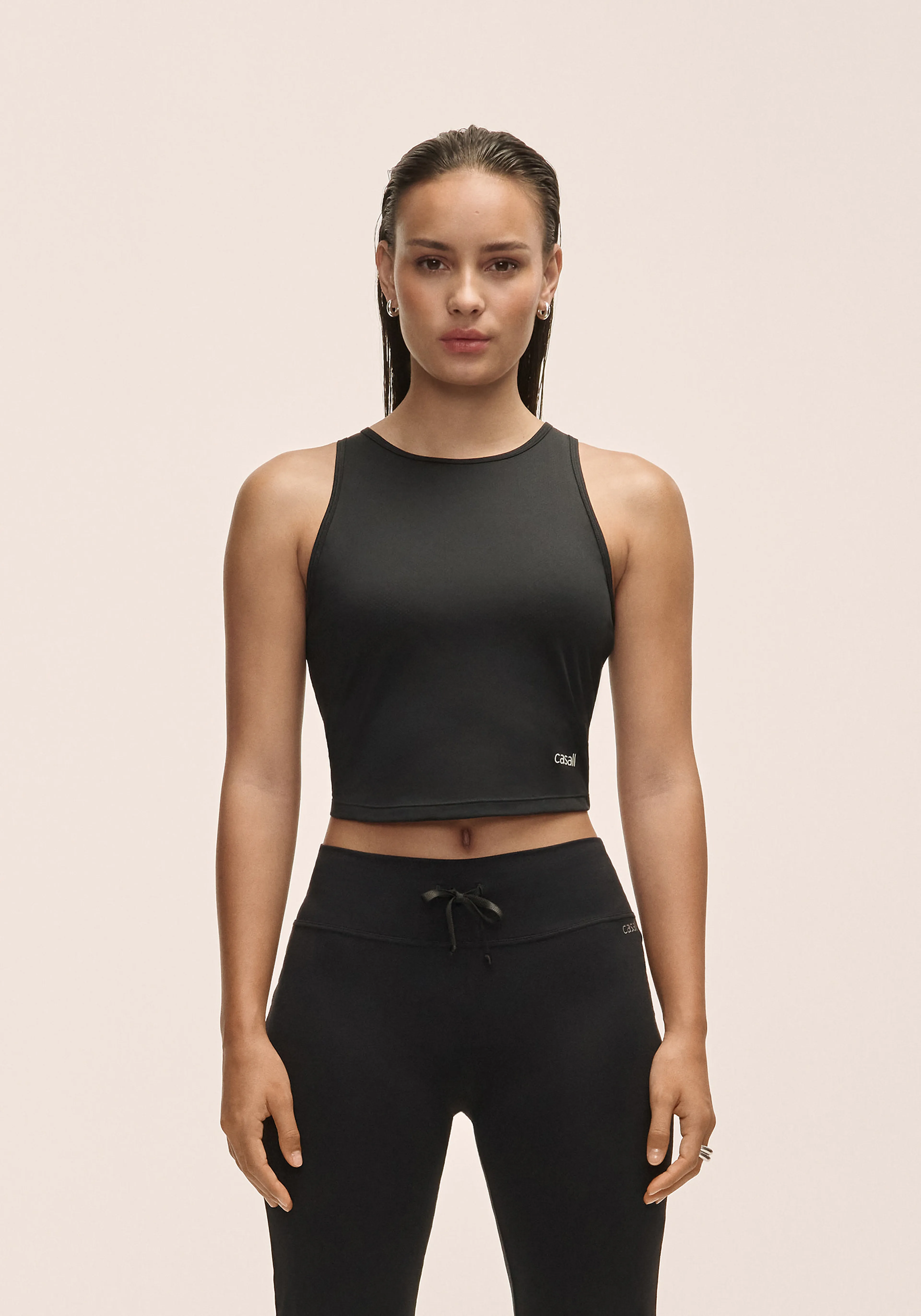 Laser Mesh Crop Top