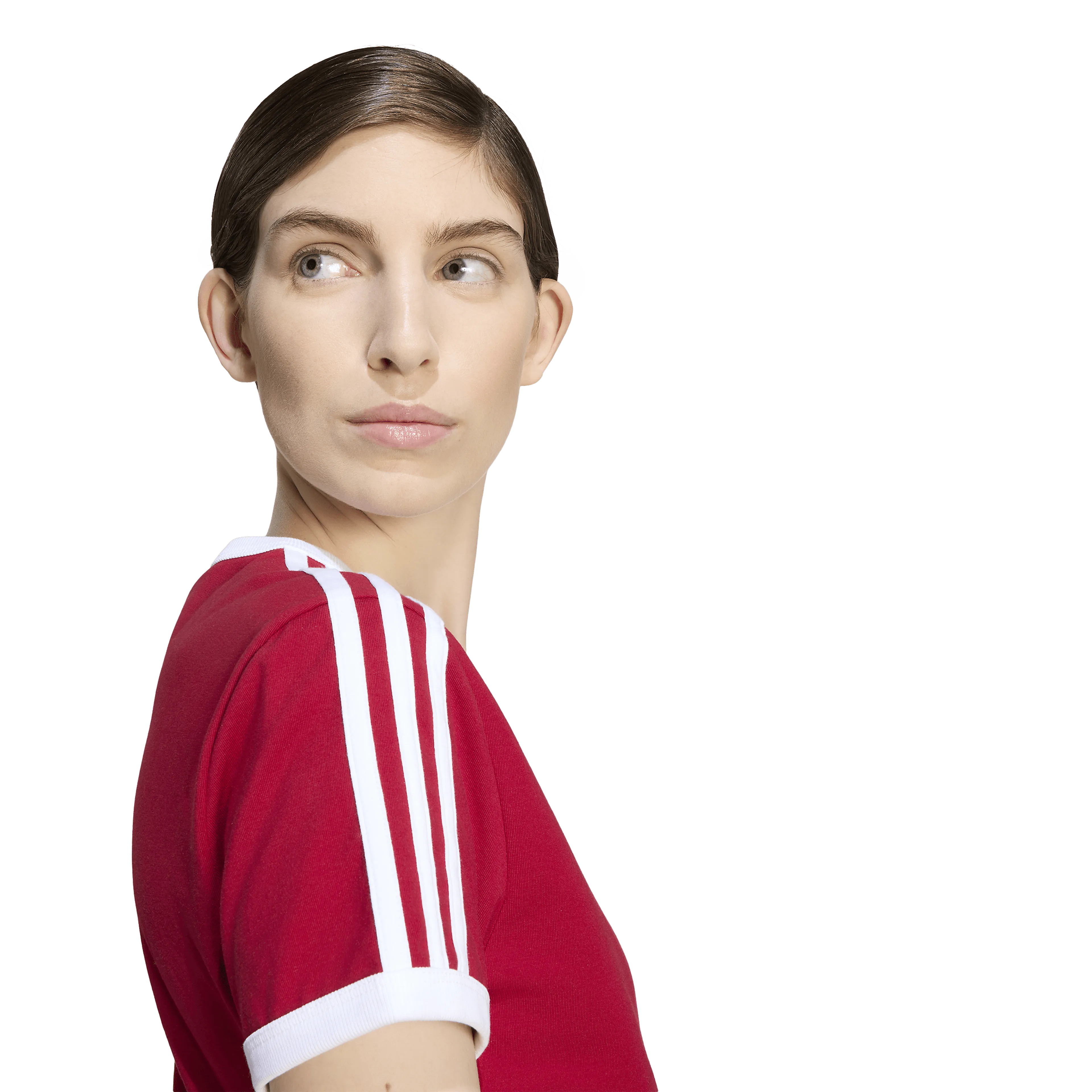 3 STRIPES SLIM T-Shirt Dame