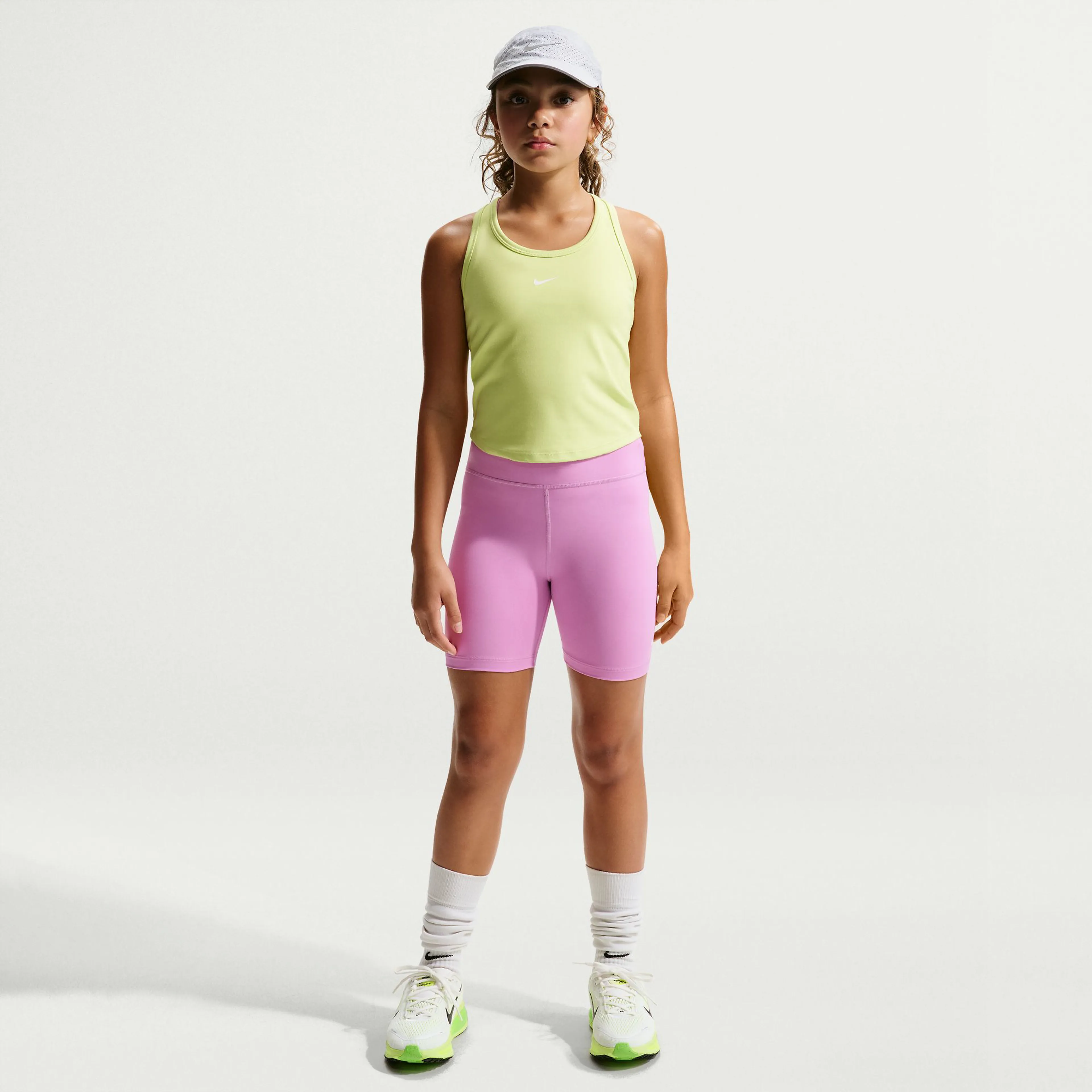 One Big Kids' (Girls') Dri-FIT 5" Biker Shorts