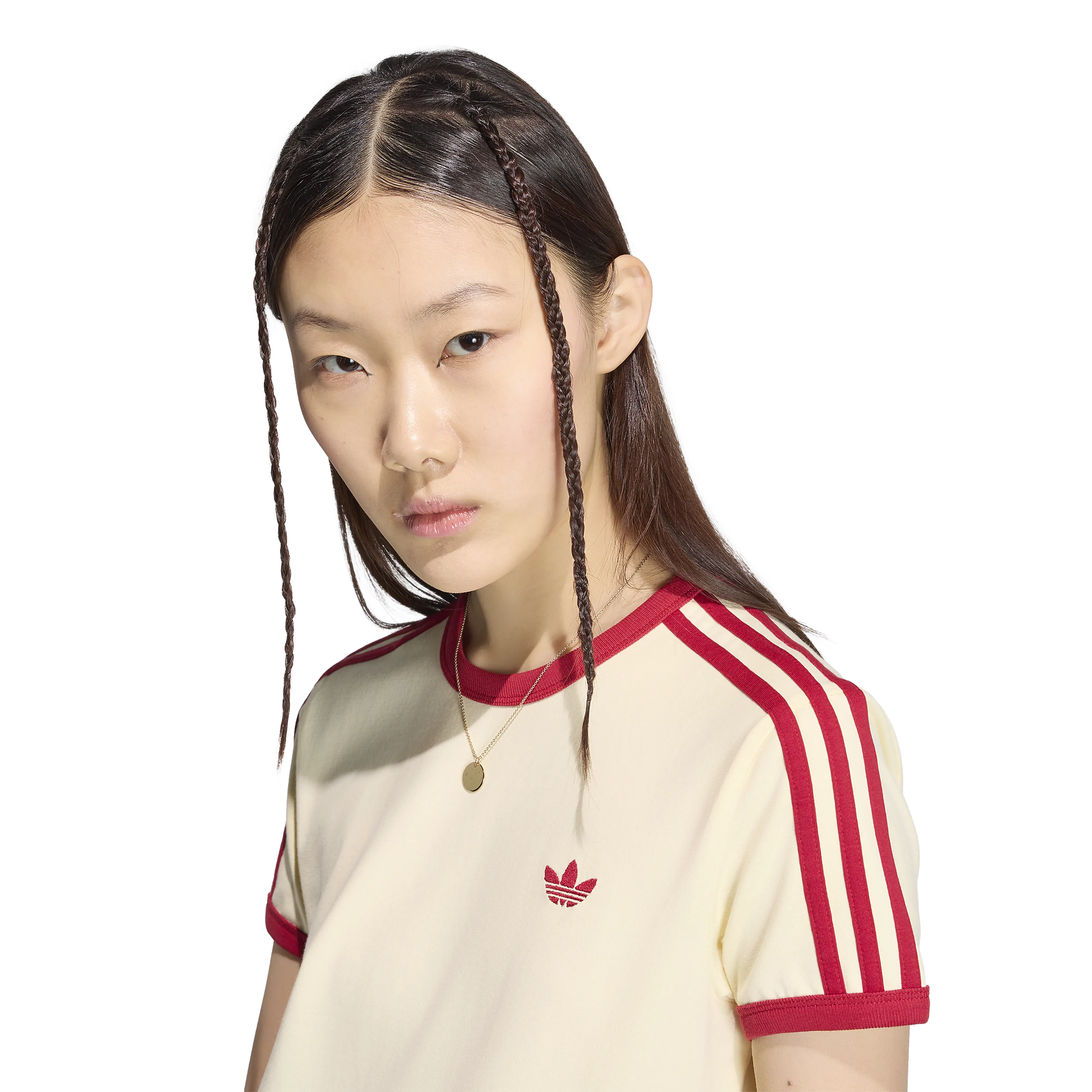 3 STRIPES SLIM T-Shirt Dame