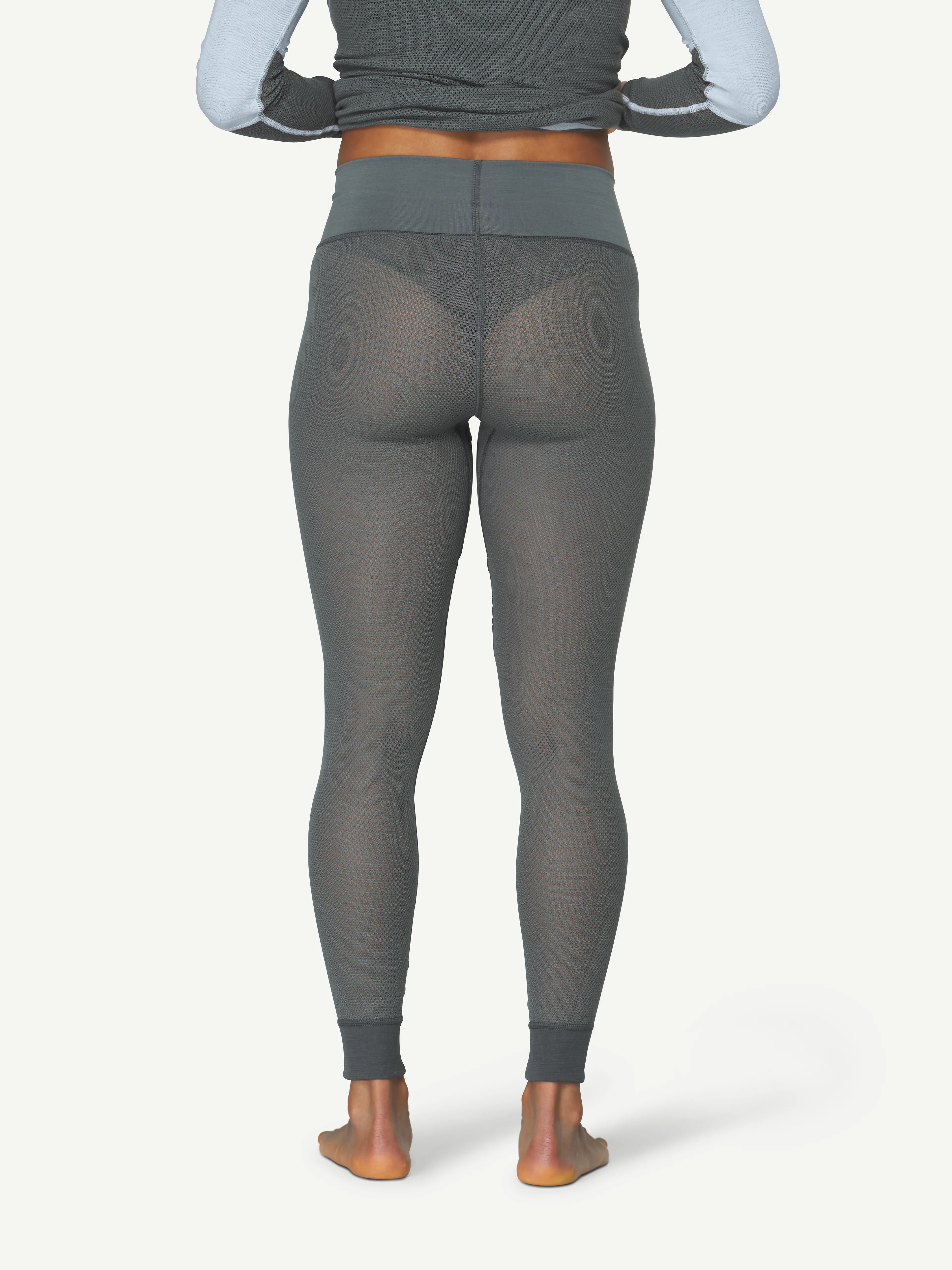 WOOL MESH WOMAN LONG JOHNS