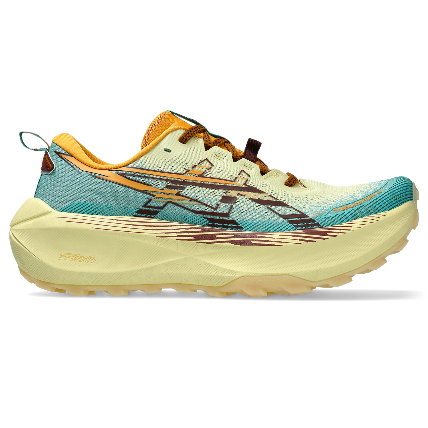 【はむえす】グノーシス④ ASICS Trabuco Max 4 WHEAT YELLOW/DARK RED PLANET Herre | Løplabbet.no