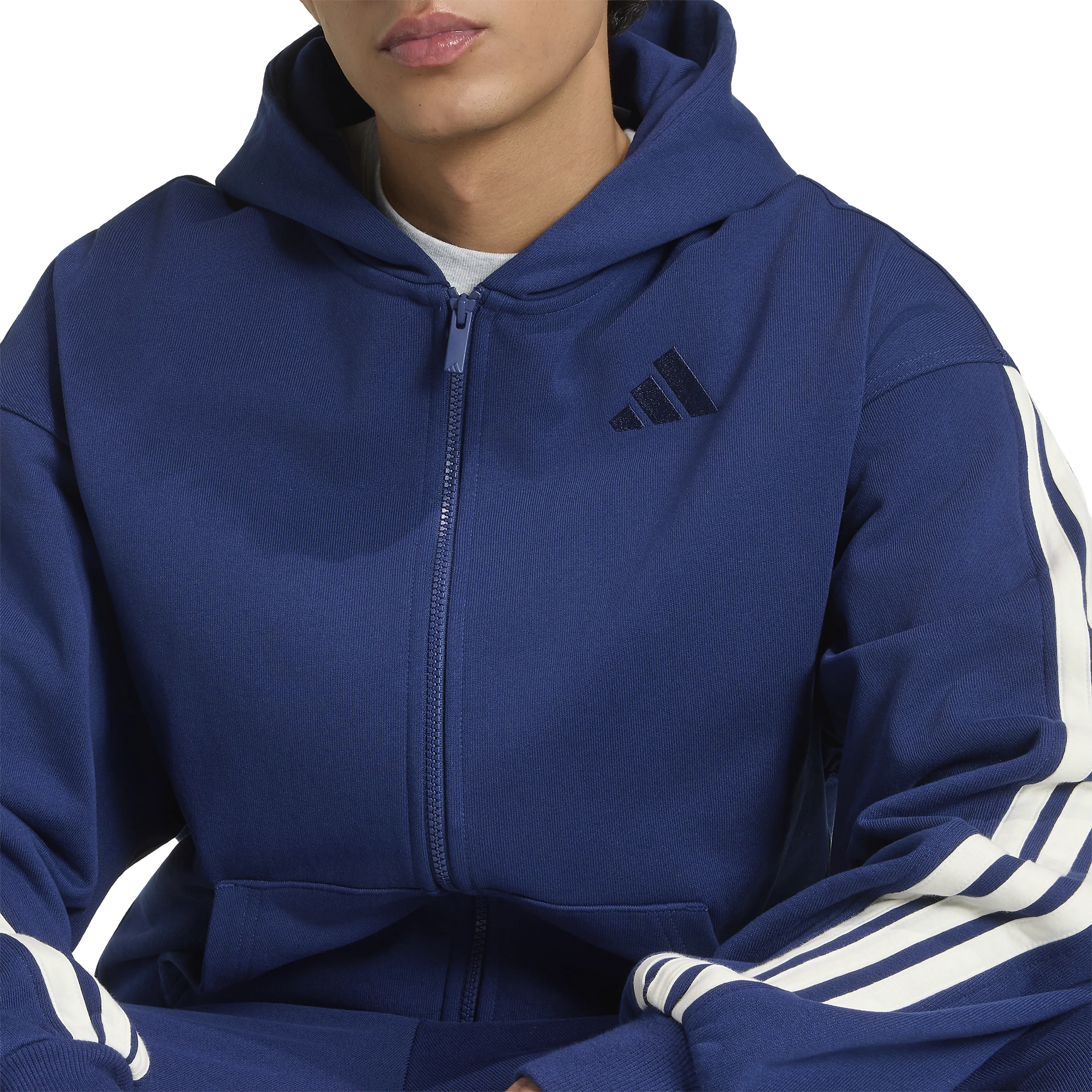 ADIDAS KIT 3-STRIPES FULL-ZIP HOODIE