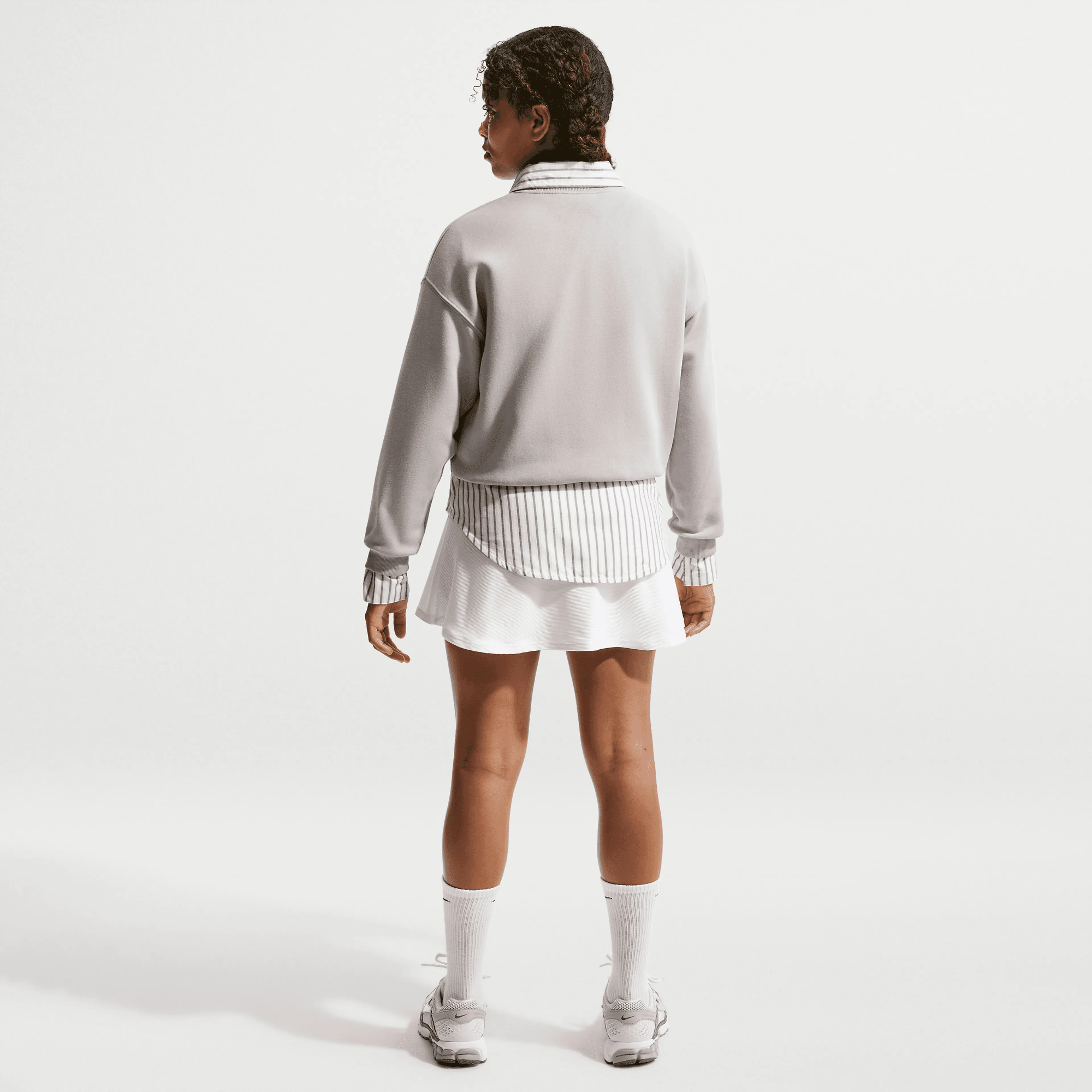 Sportswear Studio Girls' Boxy Fleece Crew-Neck