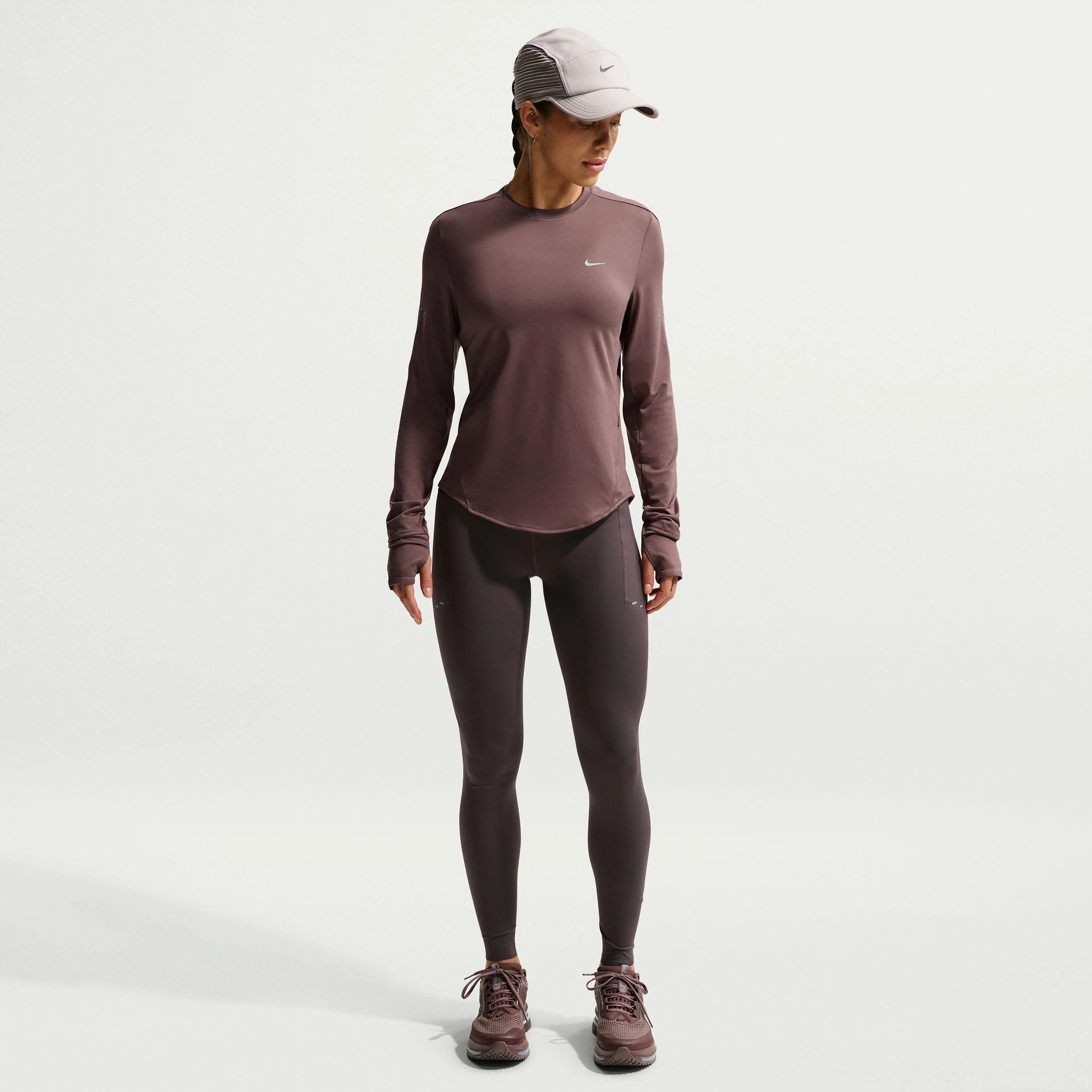 Swift Women's Dri-FIT UV Long-Sleeve Crew-Neck Running Top