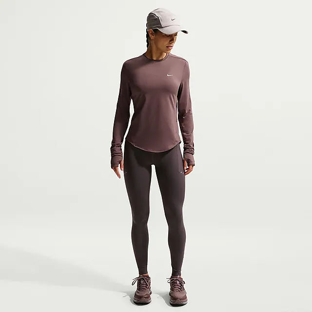 NIKE Swift Women's Dri-FIT UV Long-Sleeve Crew-Neck Running Top
