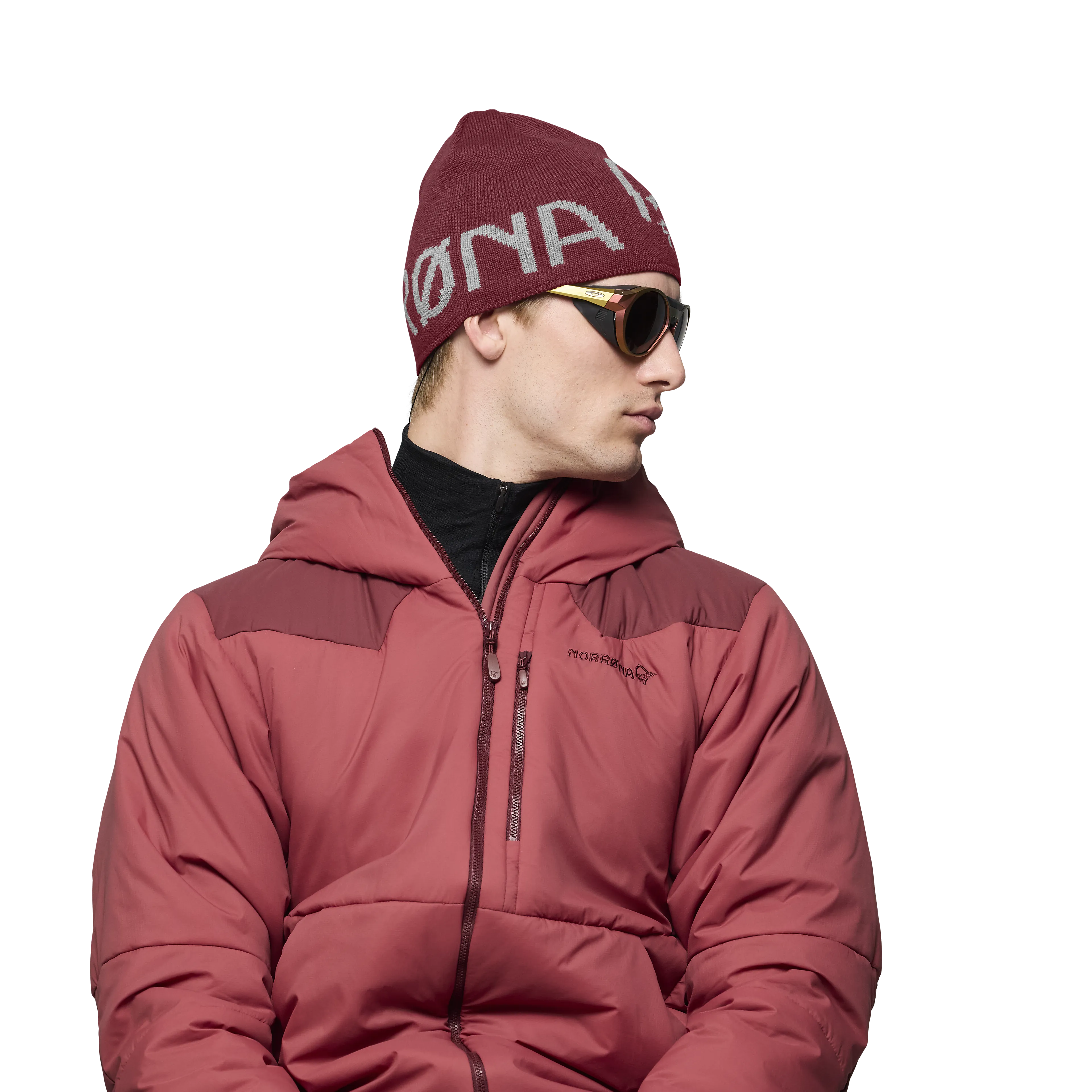 /29 mid merinoUll logo Beanie
