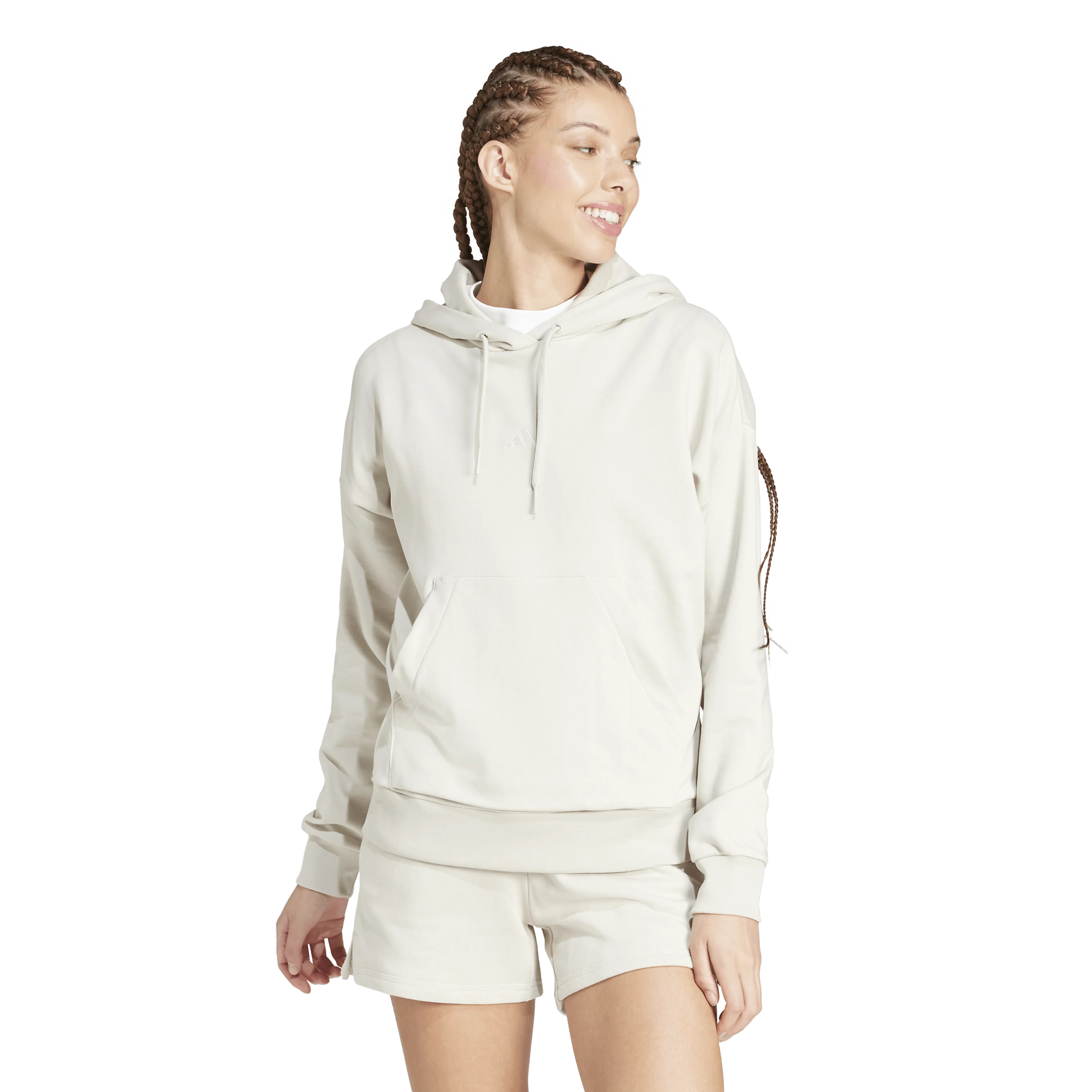 Essentials Small Logo French Terry Hoodie Dame