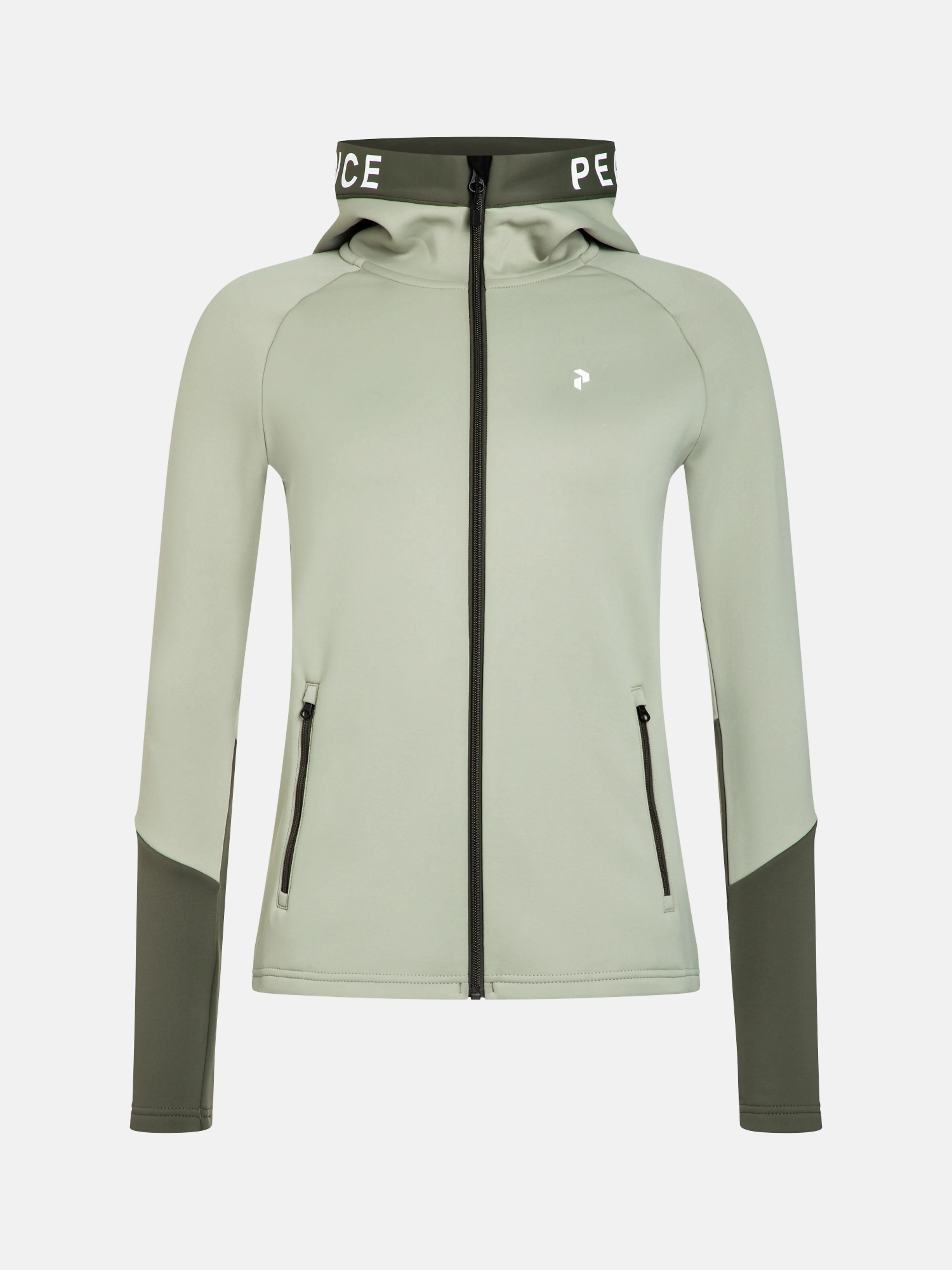 W Rider Mid Zip Hood mellomlagsjakke dame