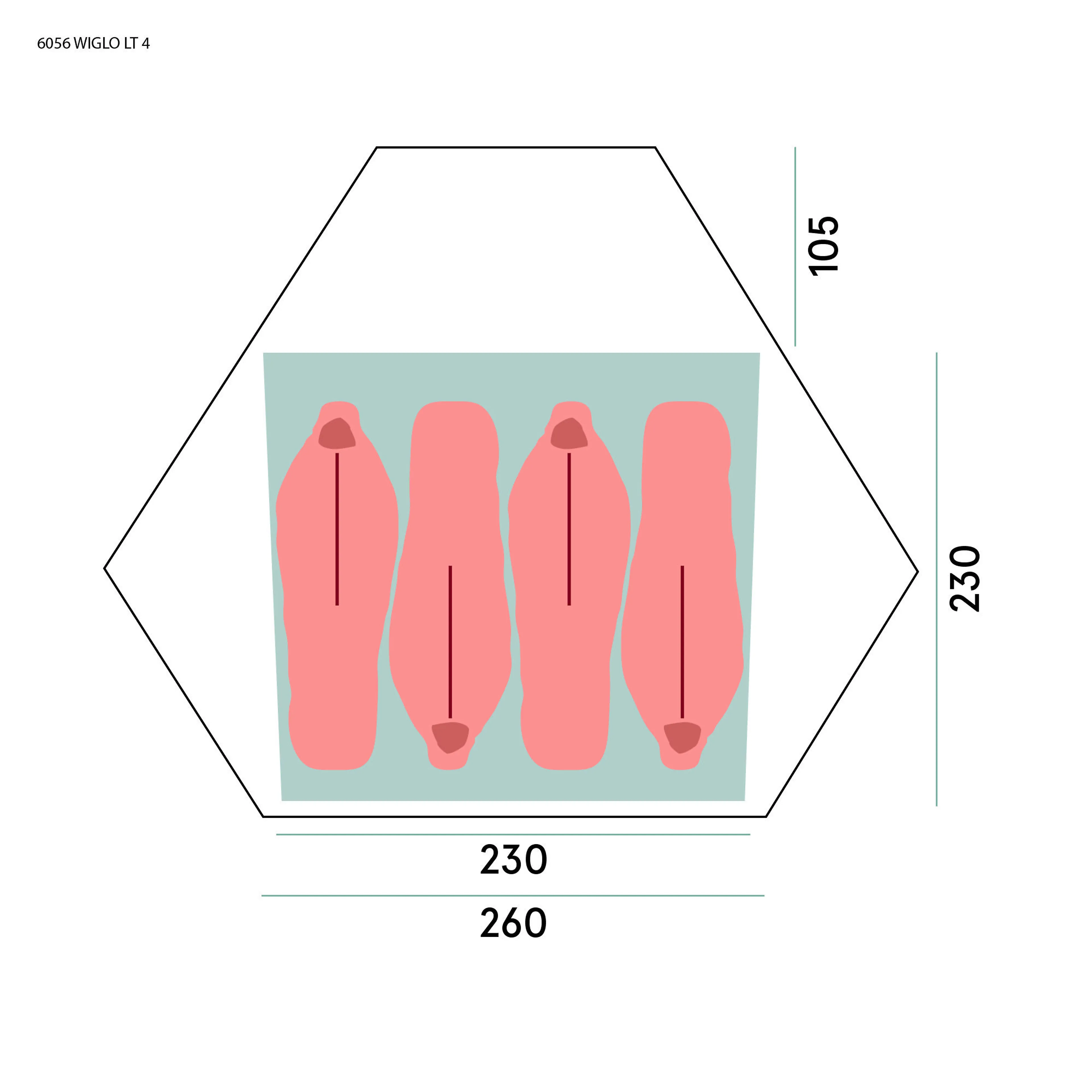 Wiglo® LT v.2 4-Pers Tent