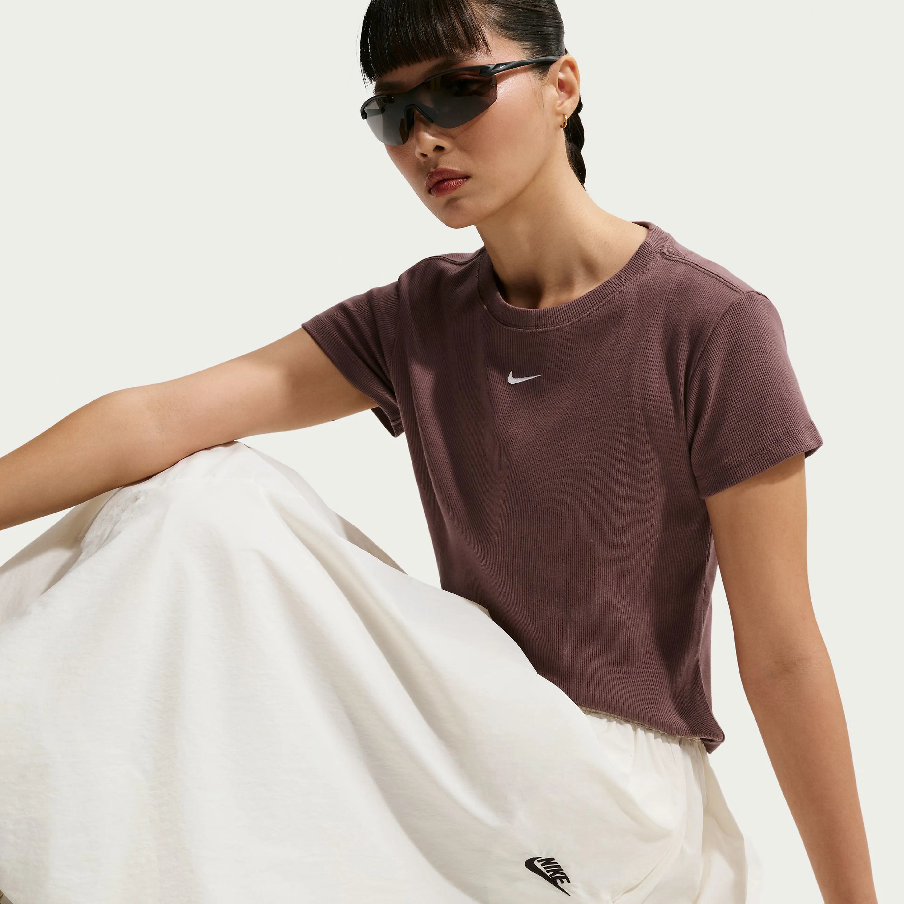 Sportswear Women's Tight Ribbed Short-Sleeve T-Shirt