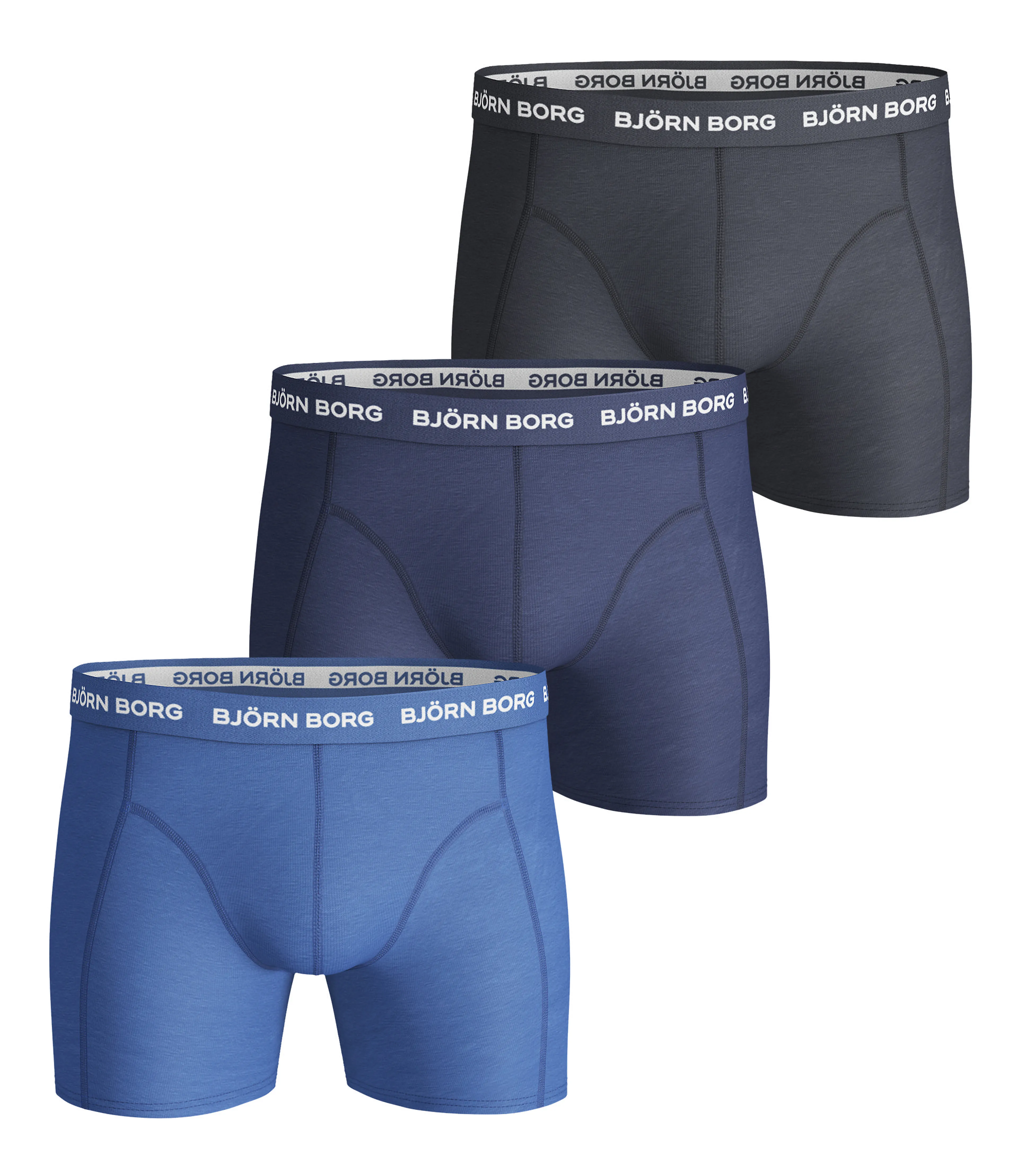 3-Pack Sammy Solid bokser herre