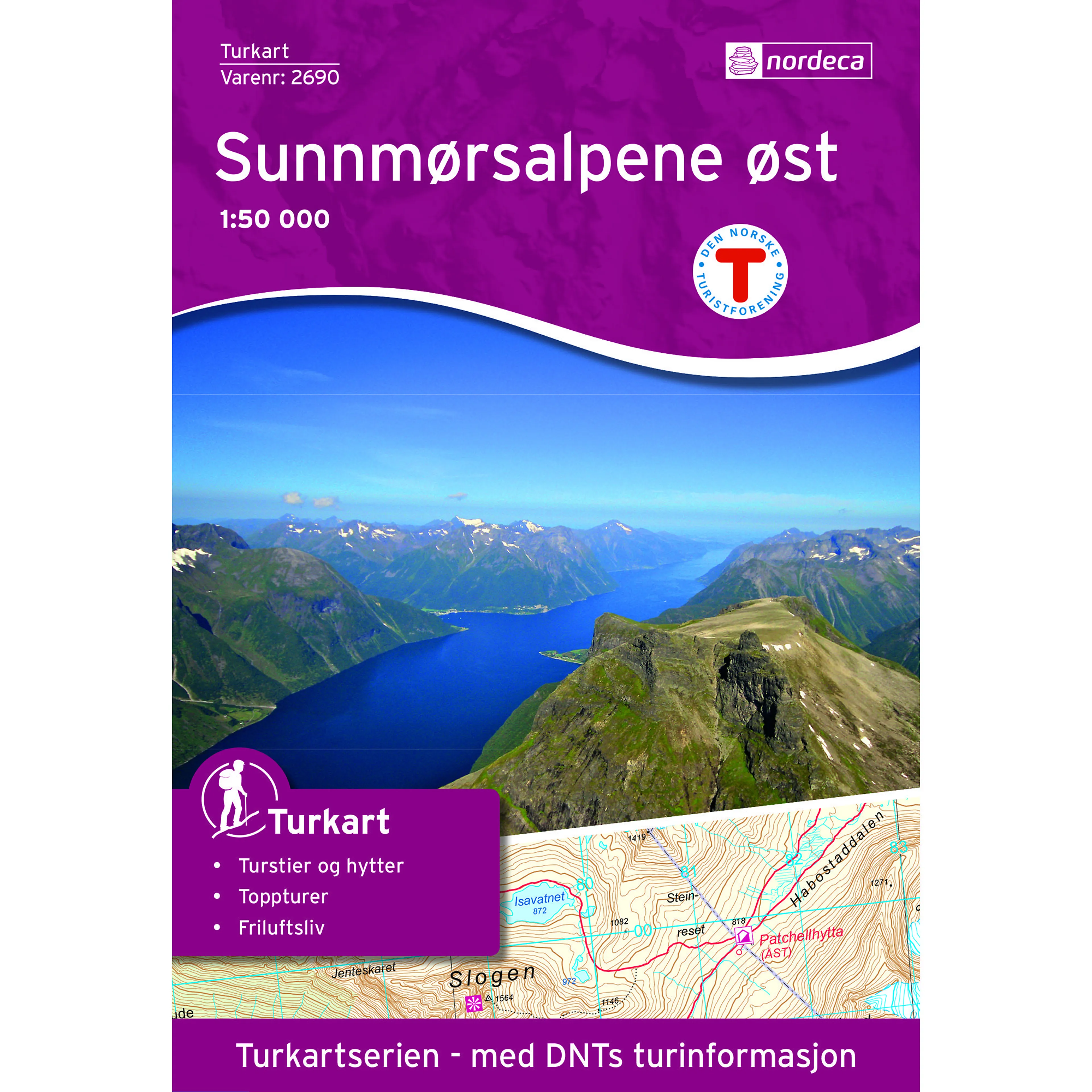 SUNNMØRSALPENE ØST 1:50 000