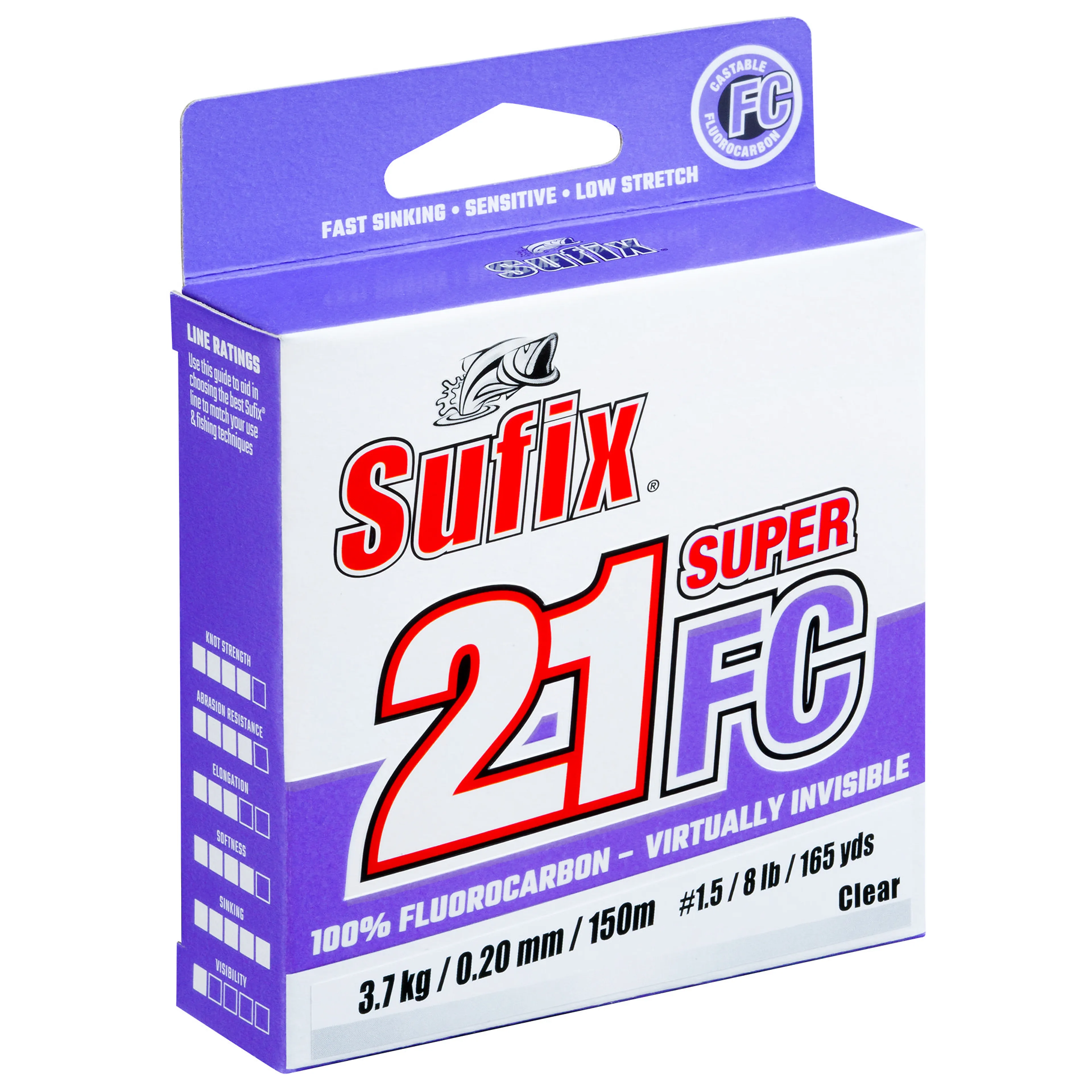 Super 21 Fluorocarbon Clear 150m 0,25mm 5,9kg Super 21 Fluorocarbon Clear 150m 0,25mm 5,9kg