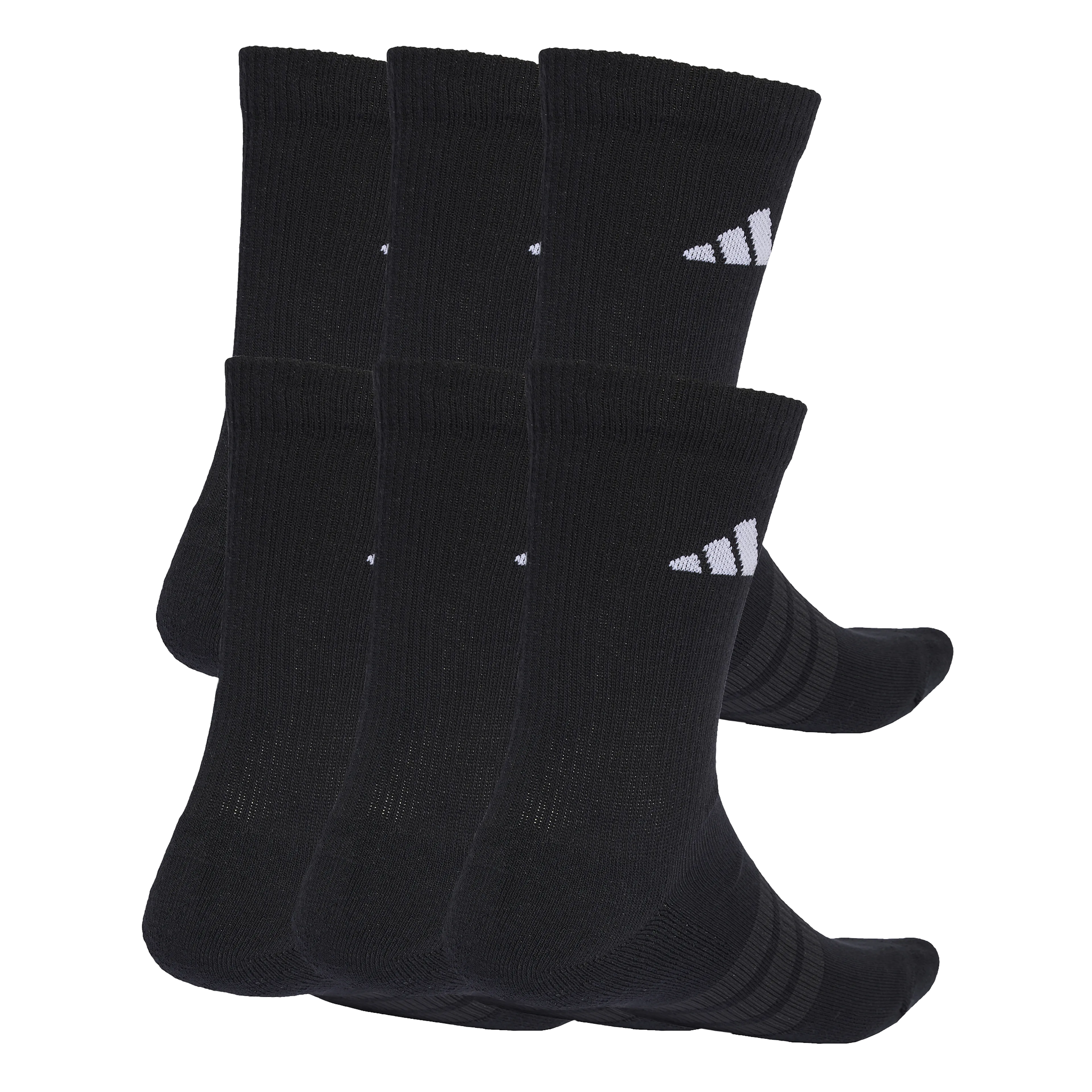 CUSHIONED CREW SOCKS 6 PAIR PACK 