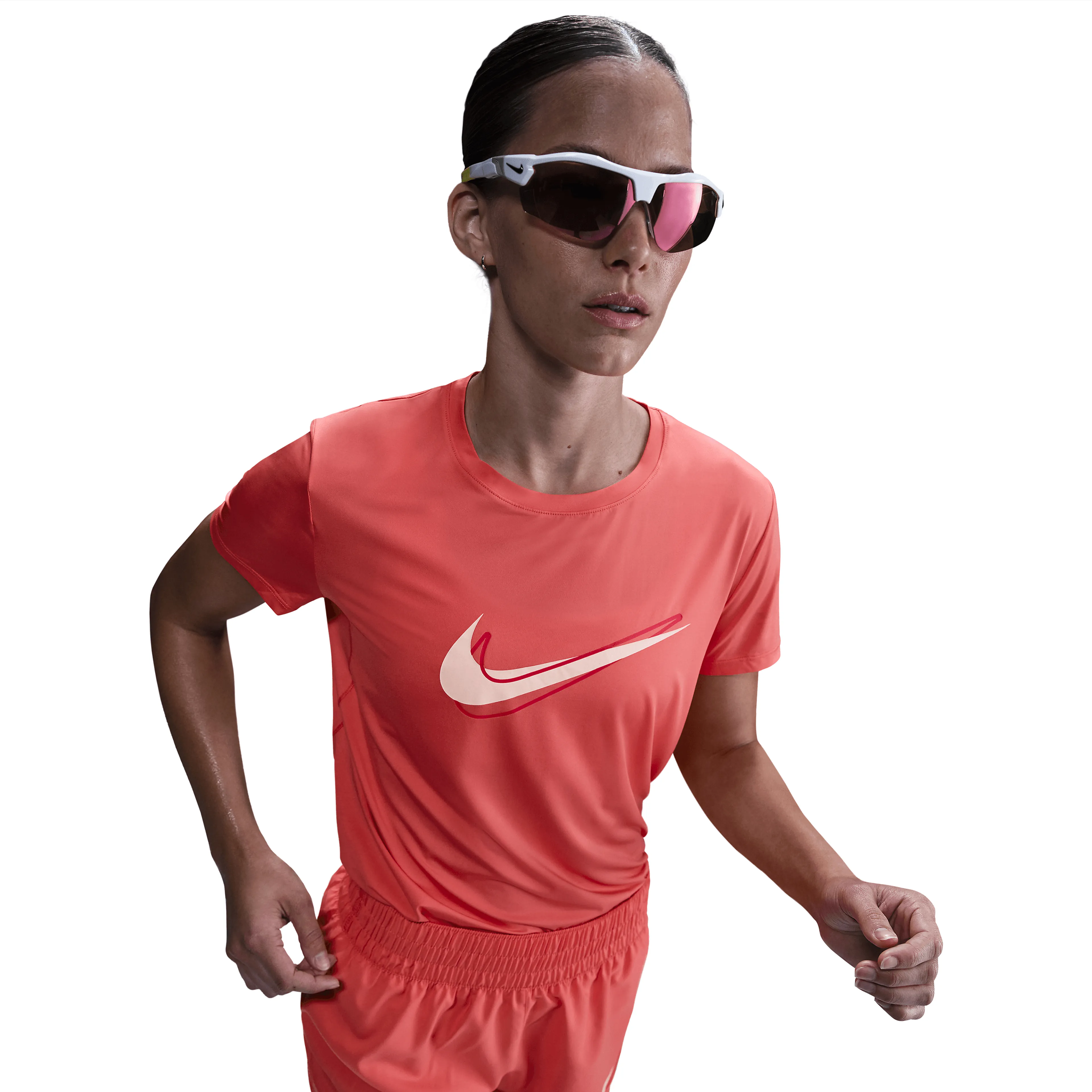 Nike One Swoosh Women's Dri-FIT Short-Sleeve Running Top Nike One Swoosh Women's Dri-FIT Short-Sleeve Running Top