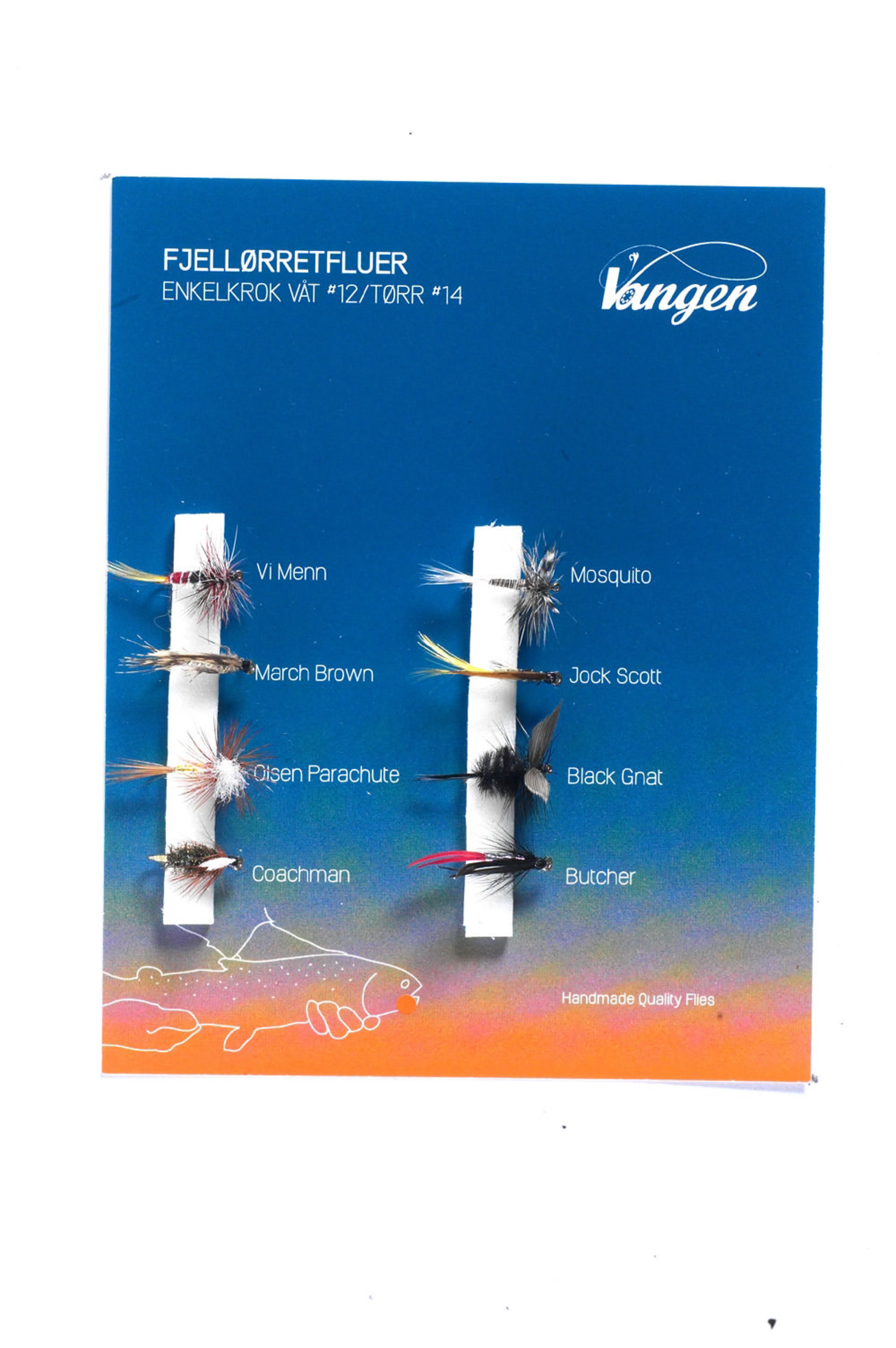 FJELLØRRETFLUER 12/14 8ST