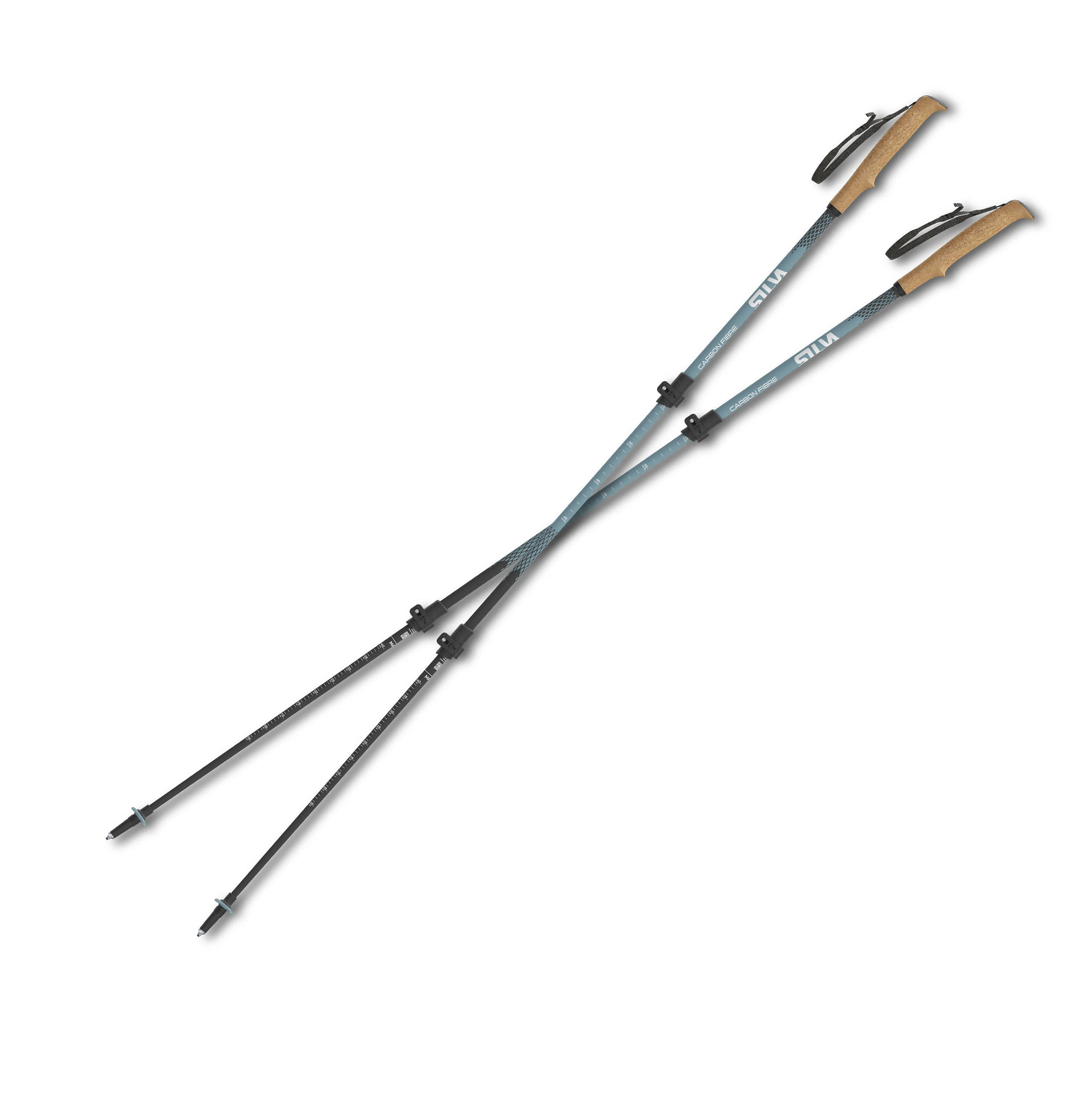 Trekking poles carbon tele