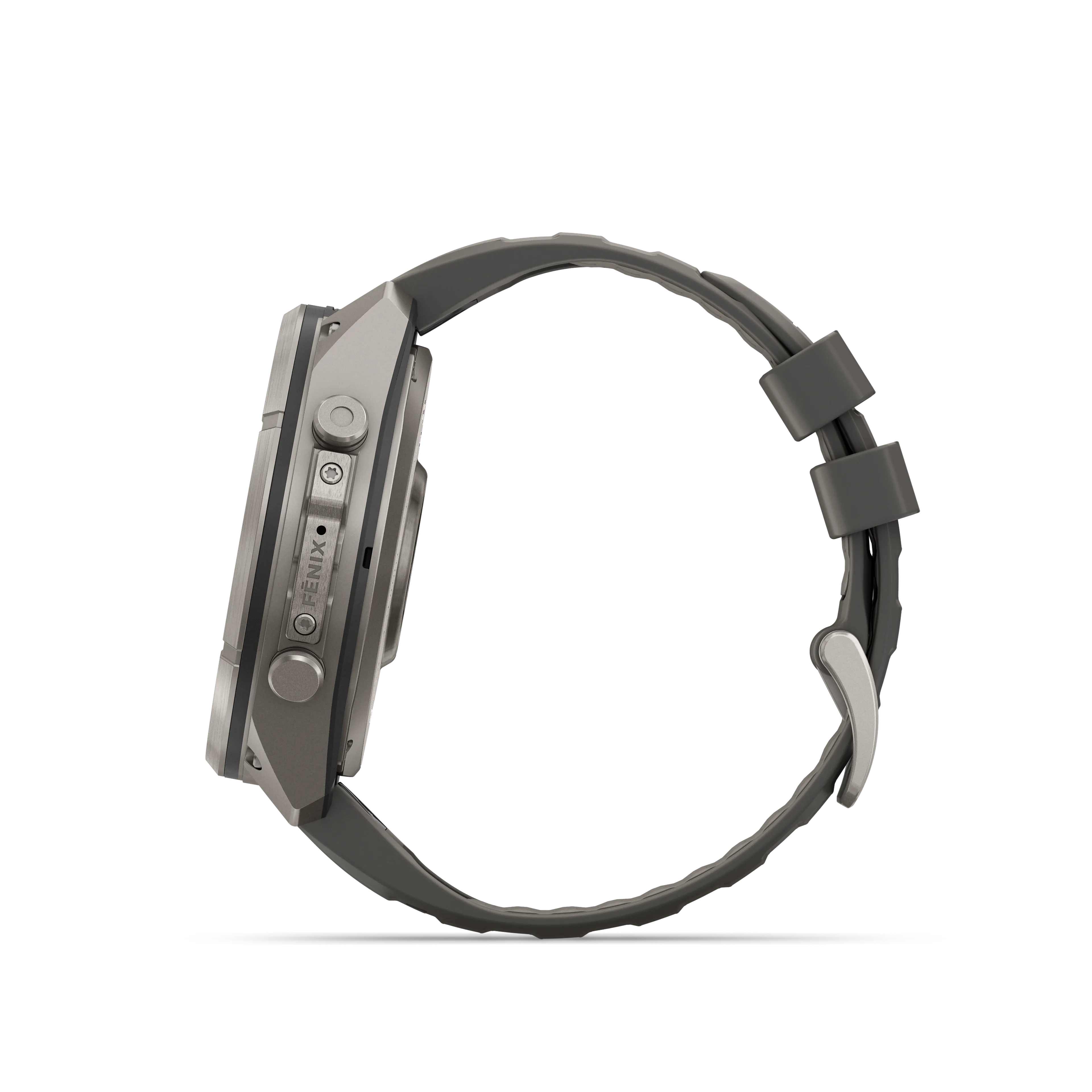 Fenix 9 Pro  inReach, Solar, 51 mm, Titanium with pebble gray/silver gray silicone band