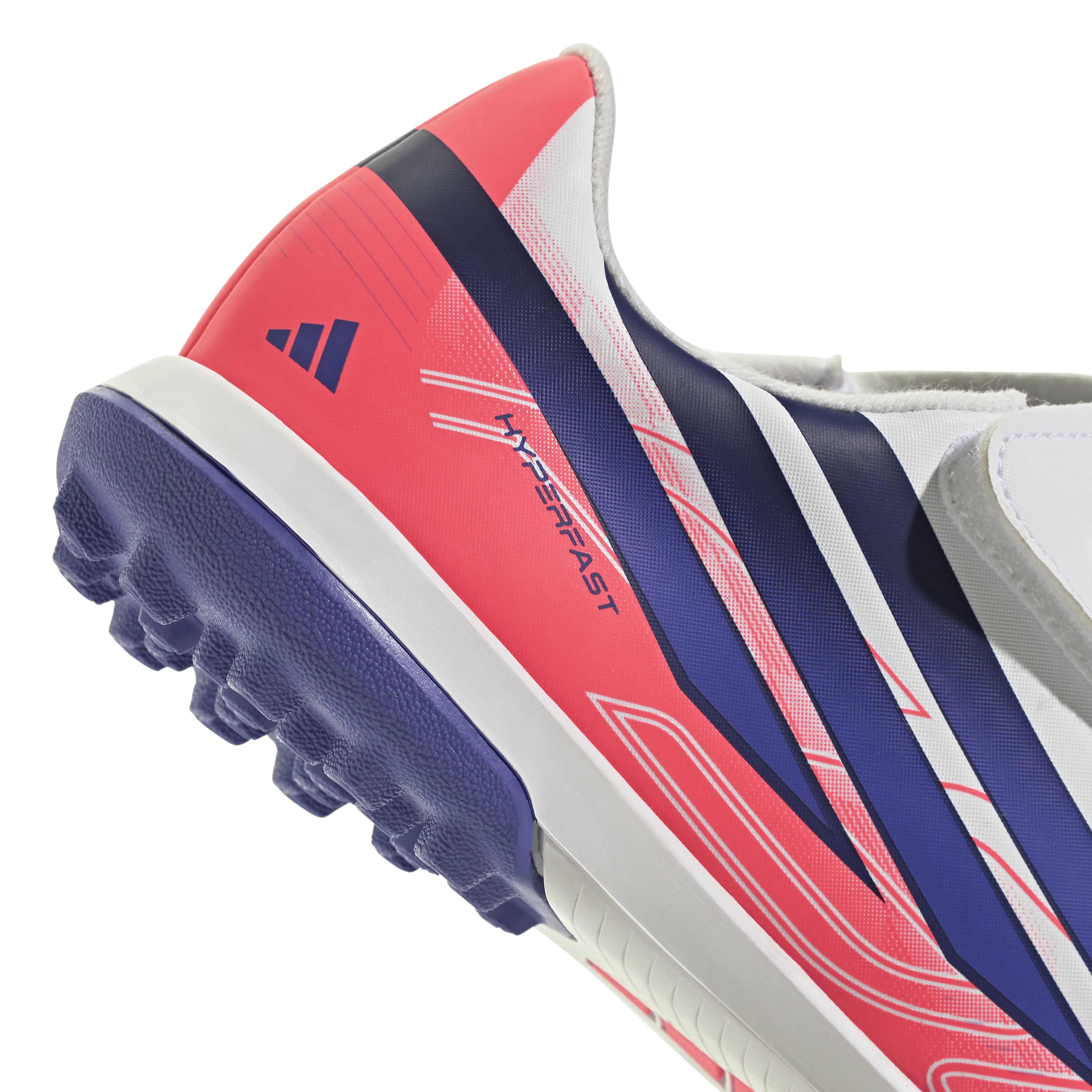 F50 Hyperfast Club Velcro Turf Fotballsko Grus/Kunstgress Barn