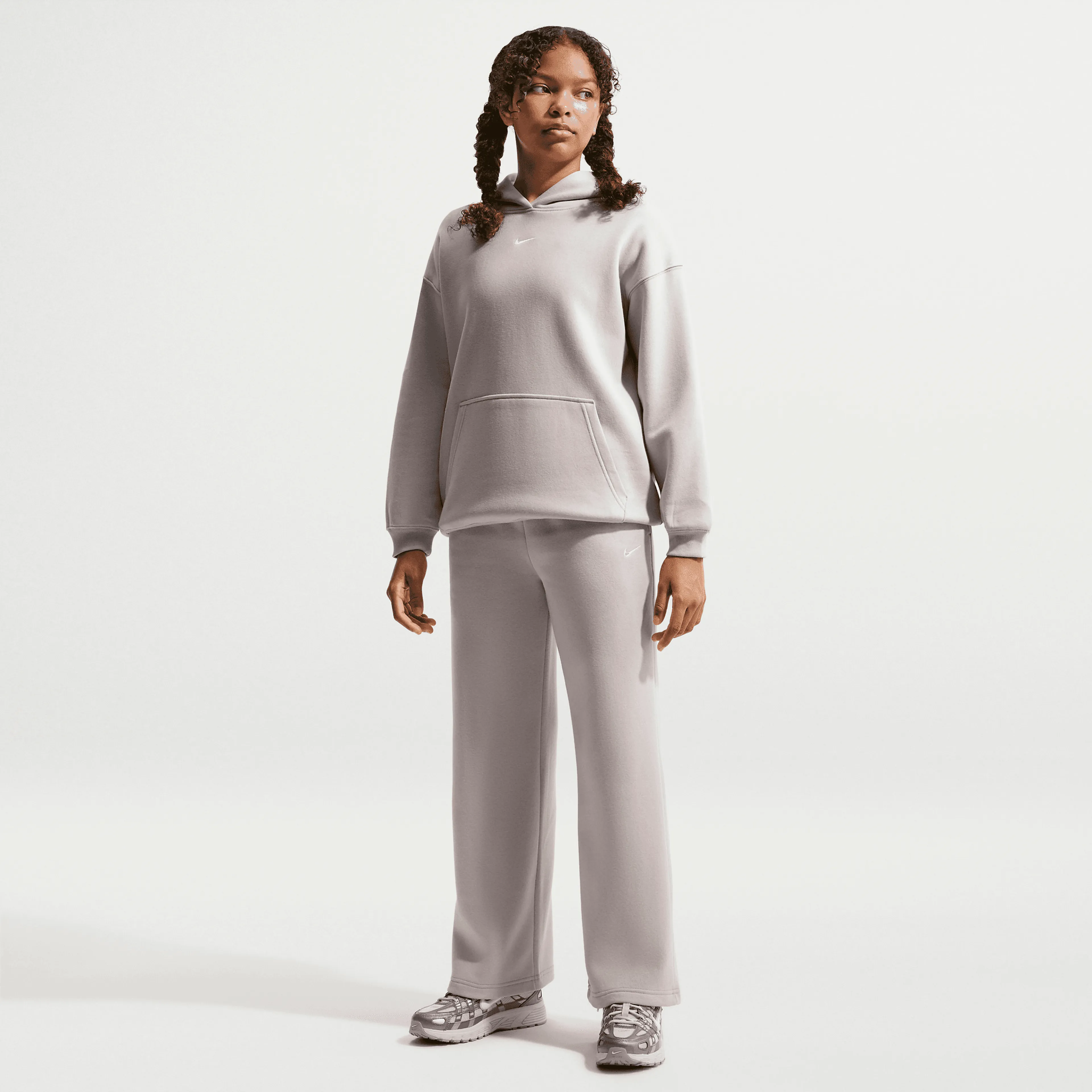 Sportswear Studio Fleece Girls' Open-Hem Pants
