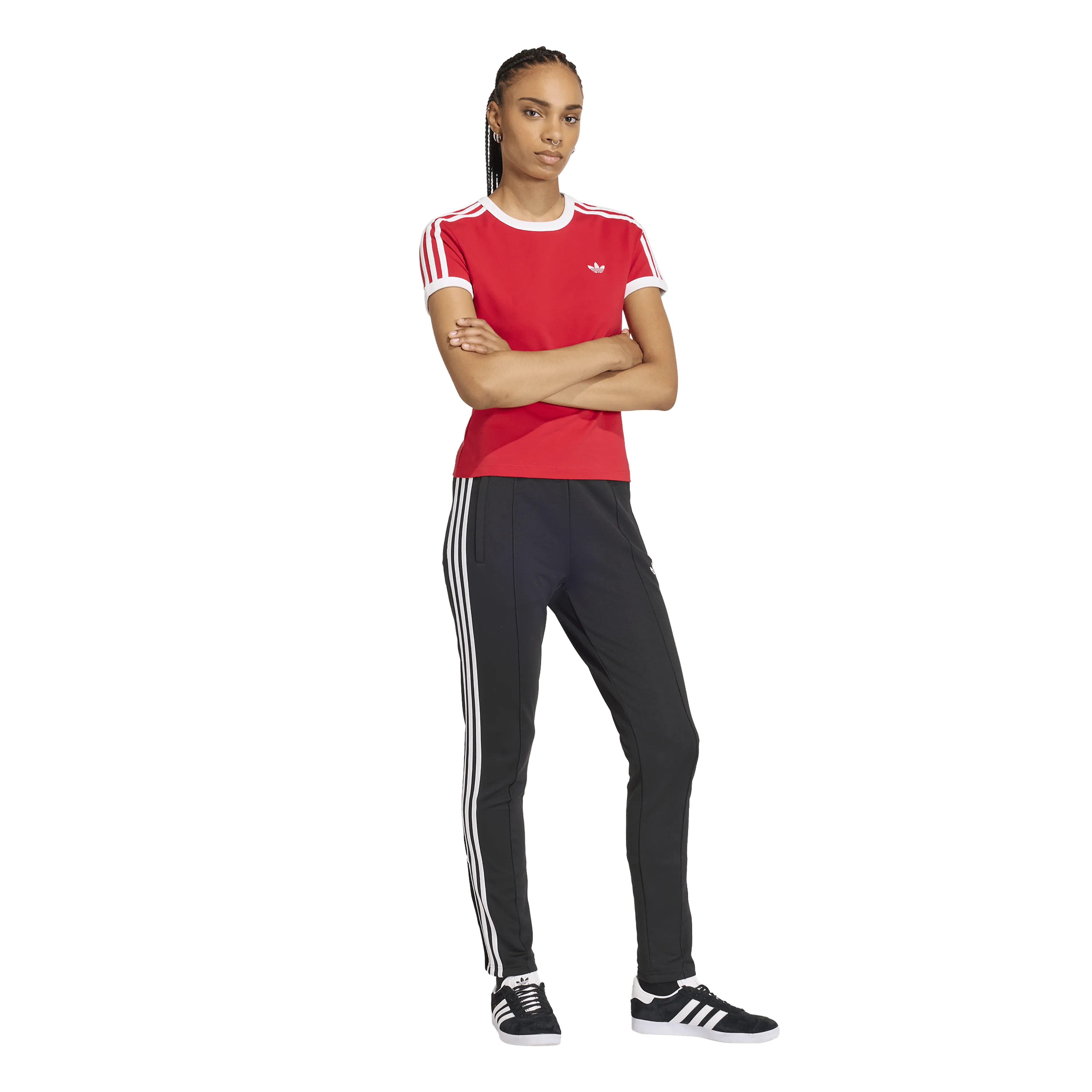 3 STRIPES SLIM T-Shirt Dame 