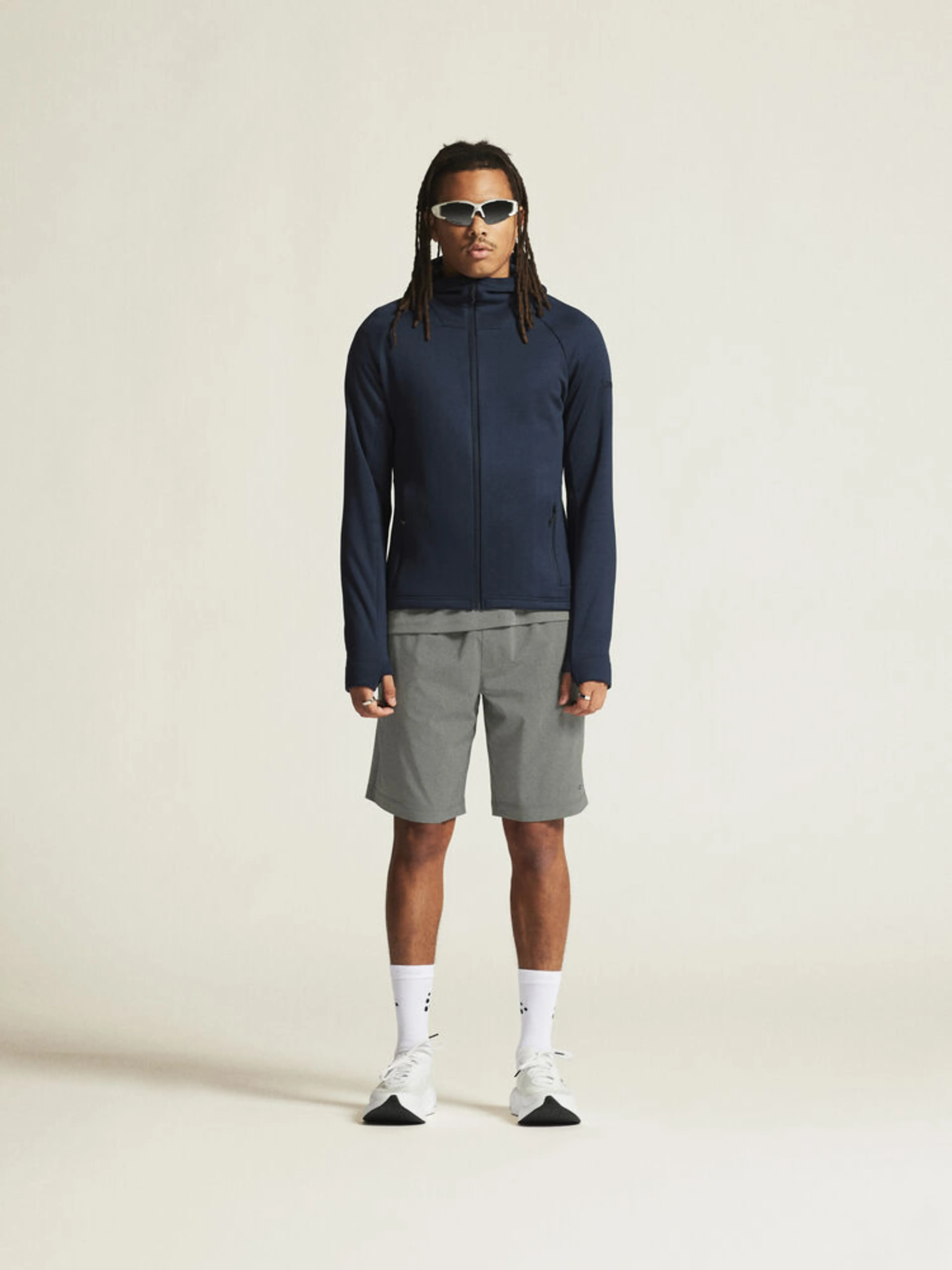 Adv Explore Power Fleece Hood Jkt M Adv Explore Power Fleece Hood Jkt M