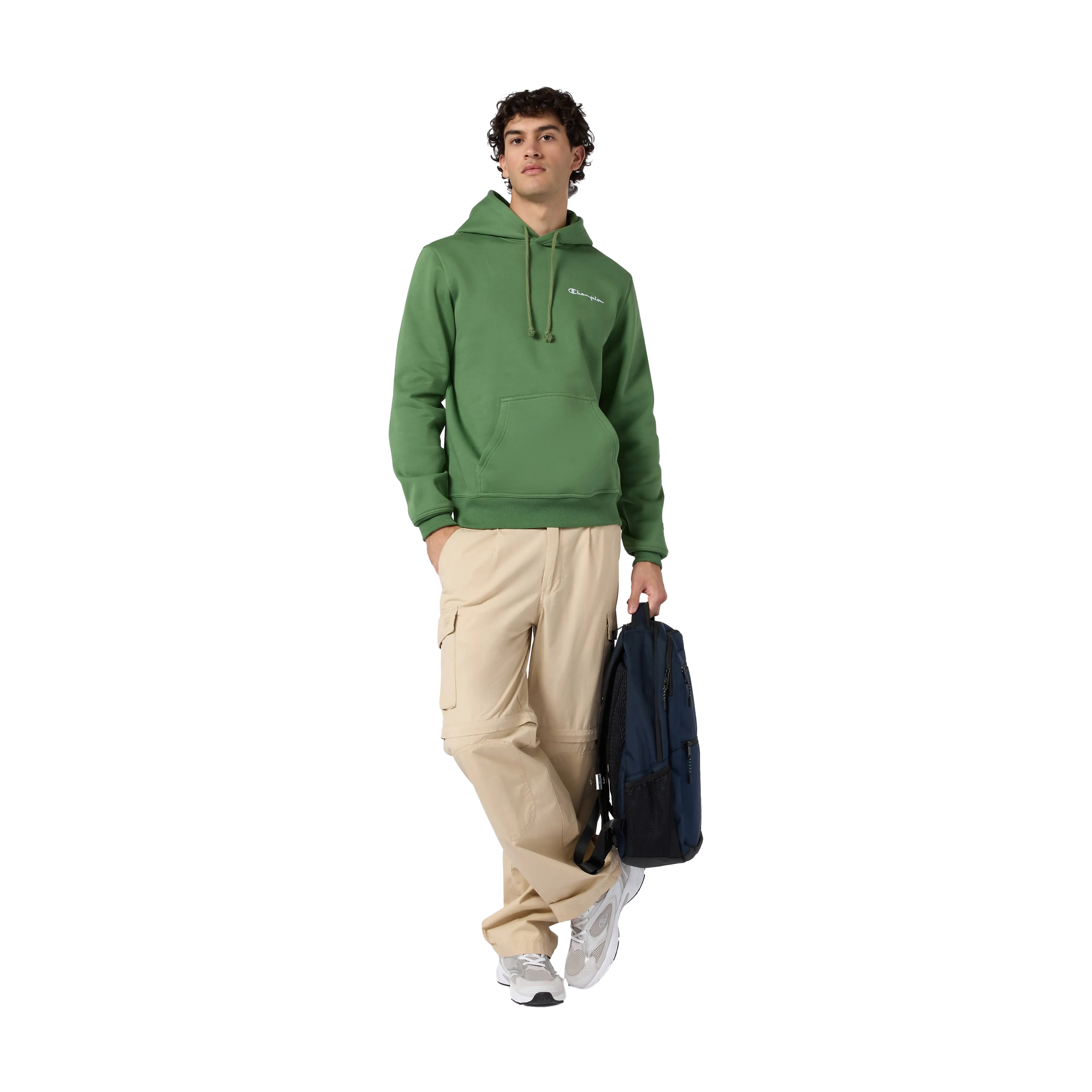 Hooded Sweatshirt small contrast logo mens