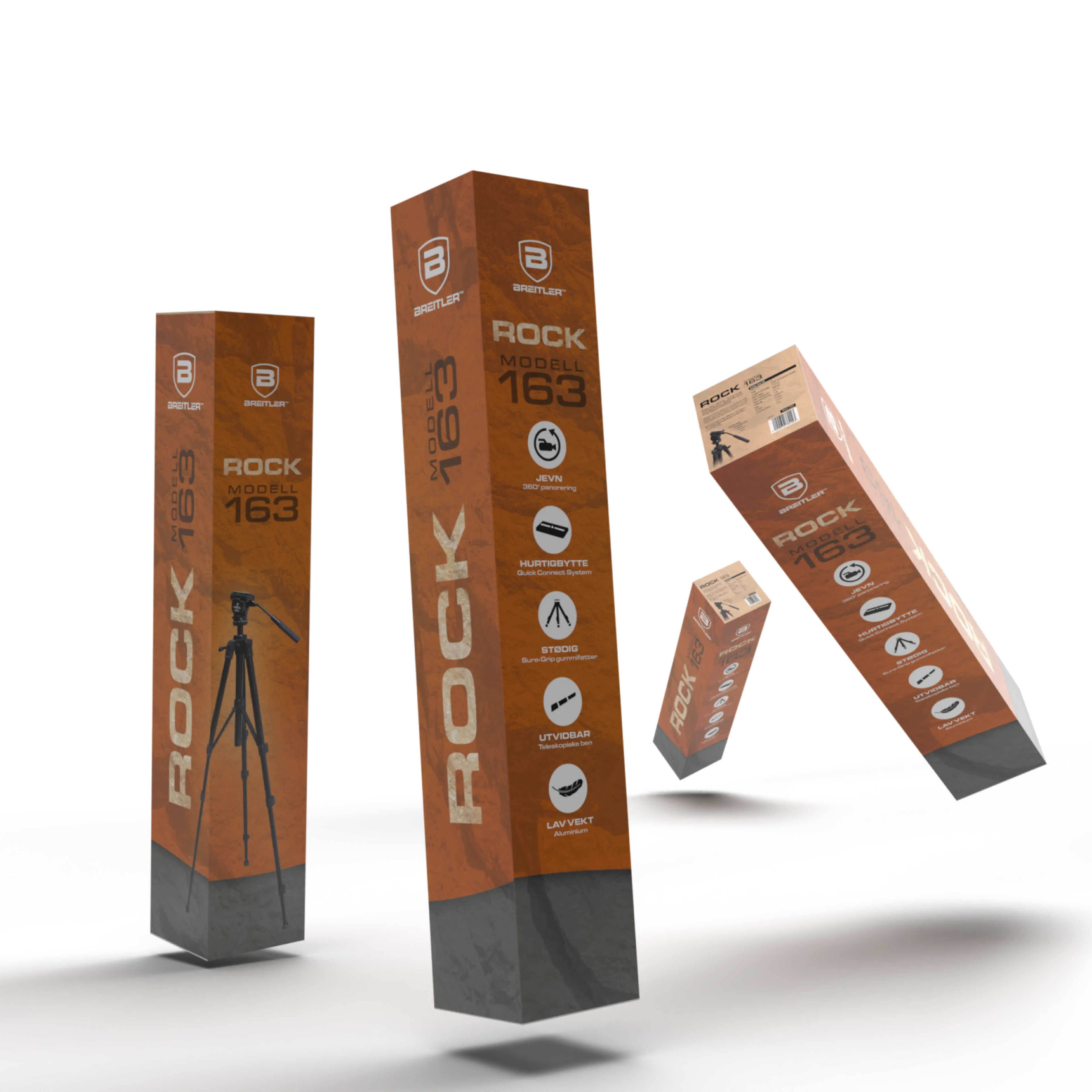 BREITLER ROCK 163 STATIV ALUMINIUM TRIPOD BREITLER ROCK 163 STATIV ALUMINIUM TRIPOD