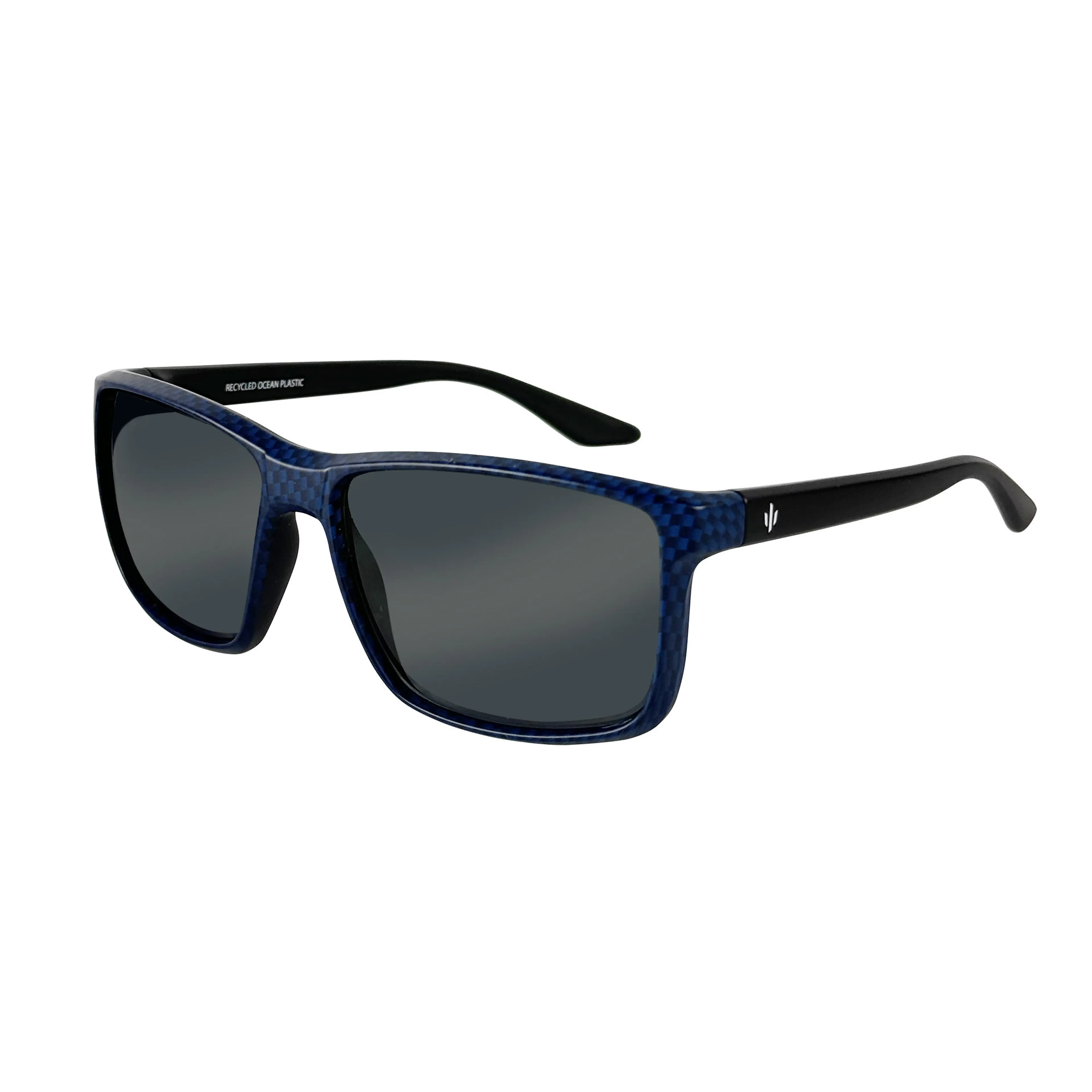 S IV BLIKK SOLBRILLER OCEANPLASTIC MATTE BLACK/CARBON BLUE S IV BLIKK SOLBRILLER OCEANPLASTIC MATTE BLACK/CARBON BLUE