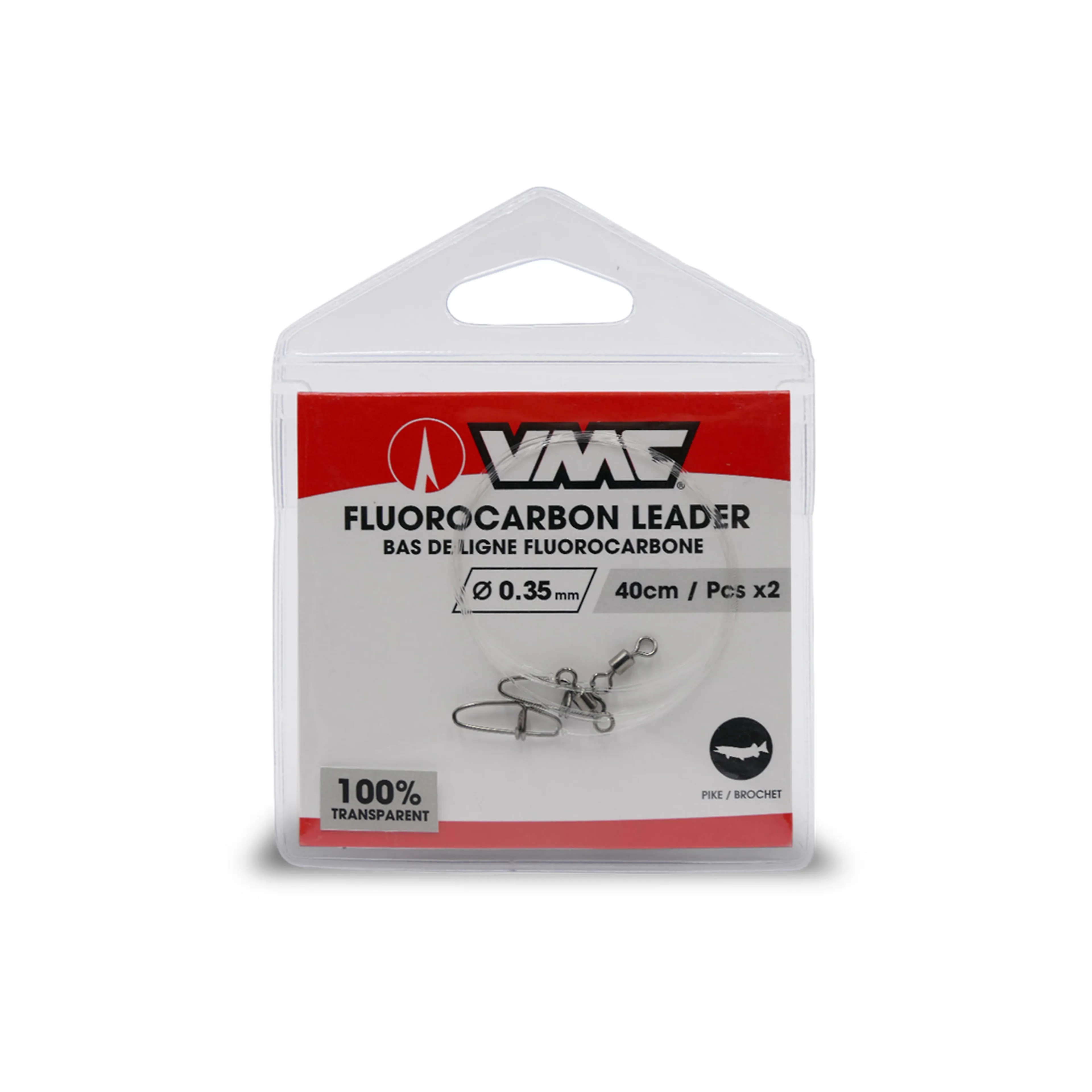 Fluoro Leader 0,35mm 60cm 2pk