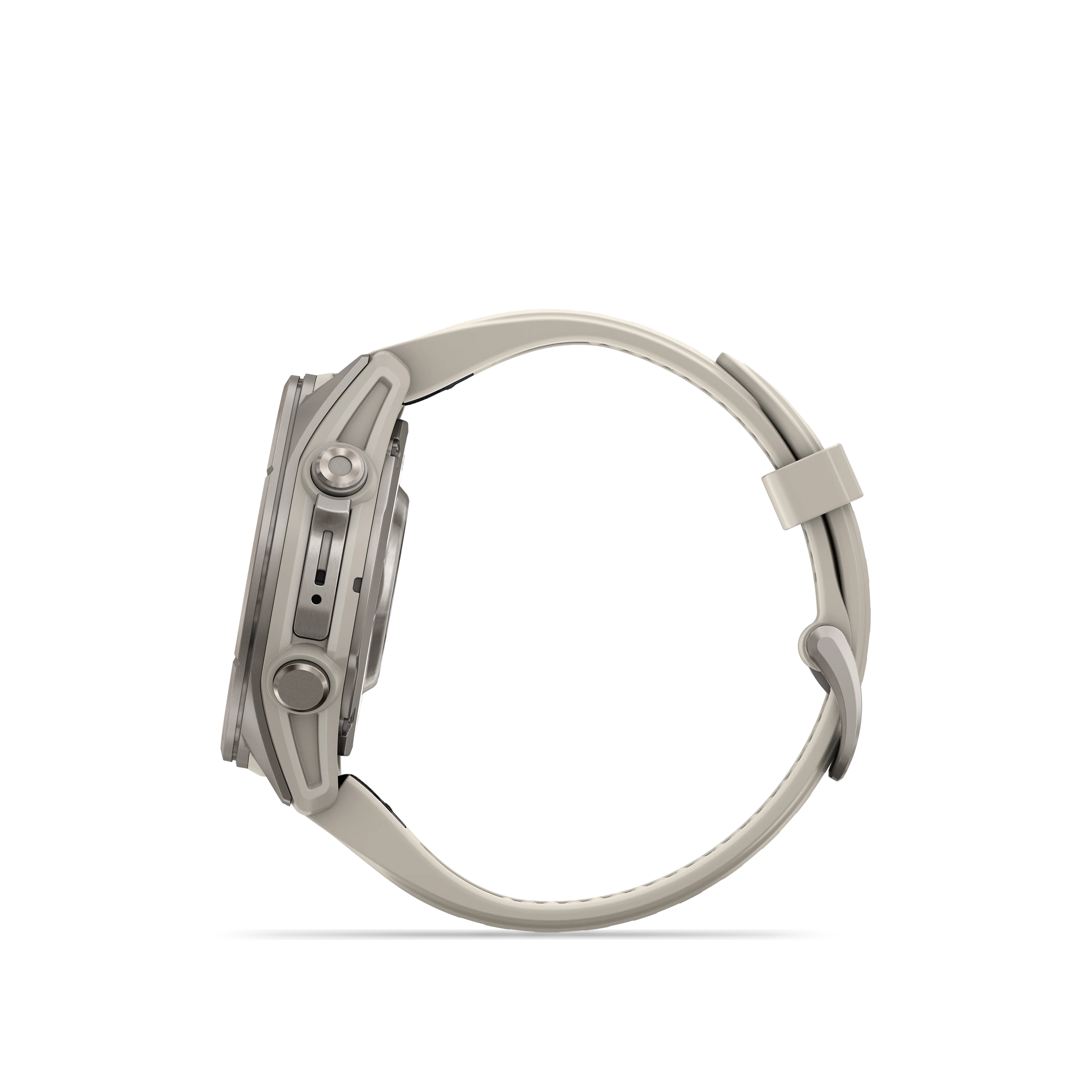 Fenix 9 43 mm, Titanium with fog gray silicone band