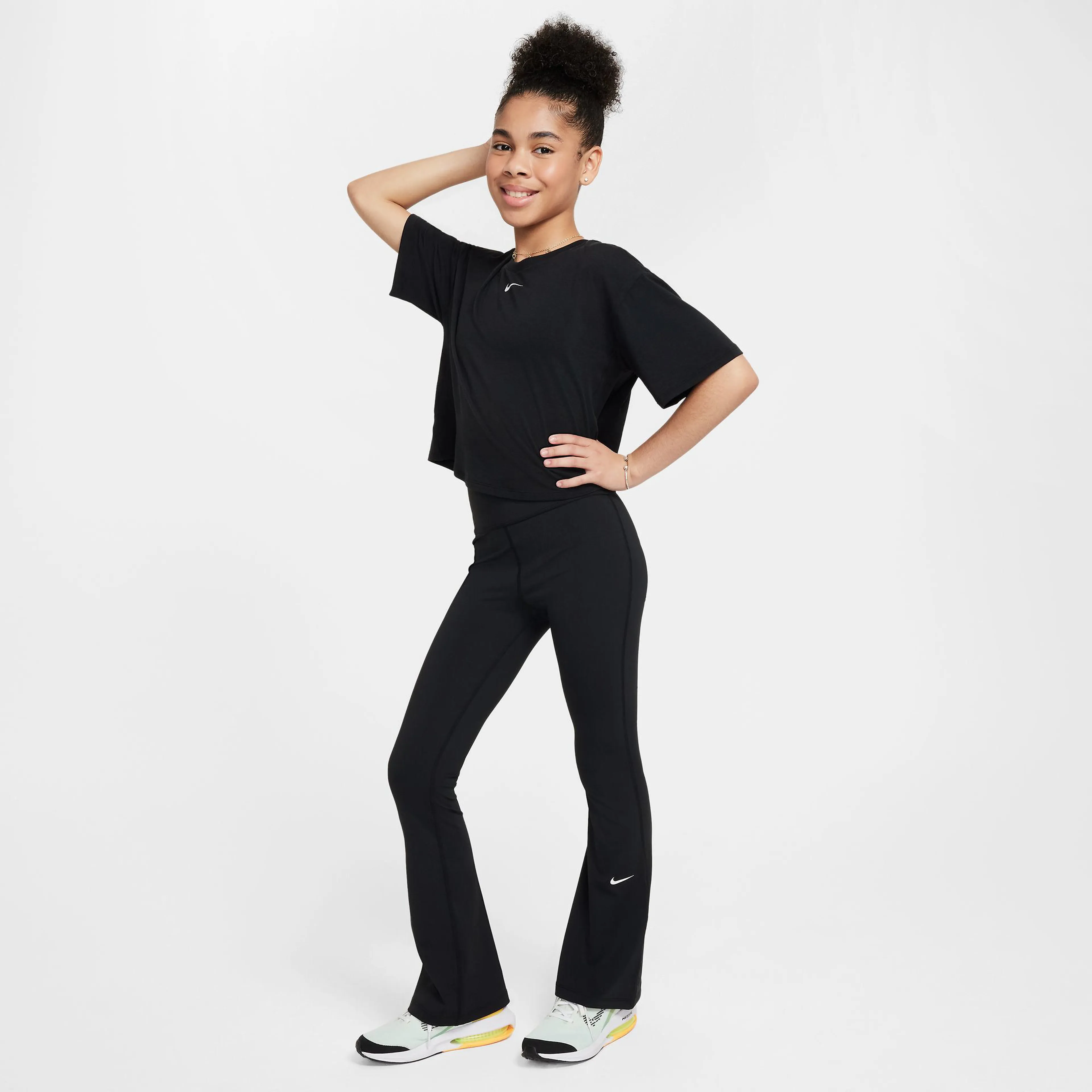 One Girls' Dri-FIT Flared Leggings