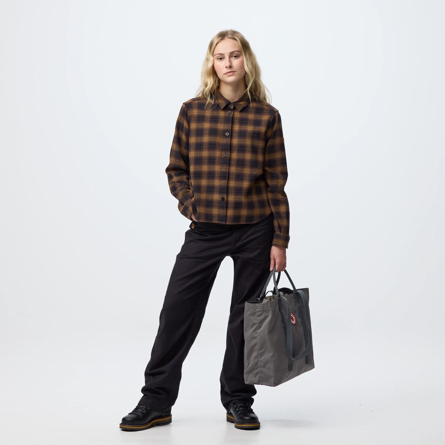 Övik Boxy Flannel Shirt W