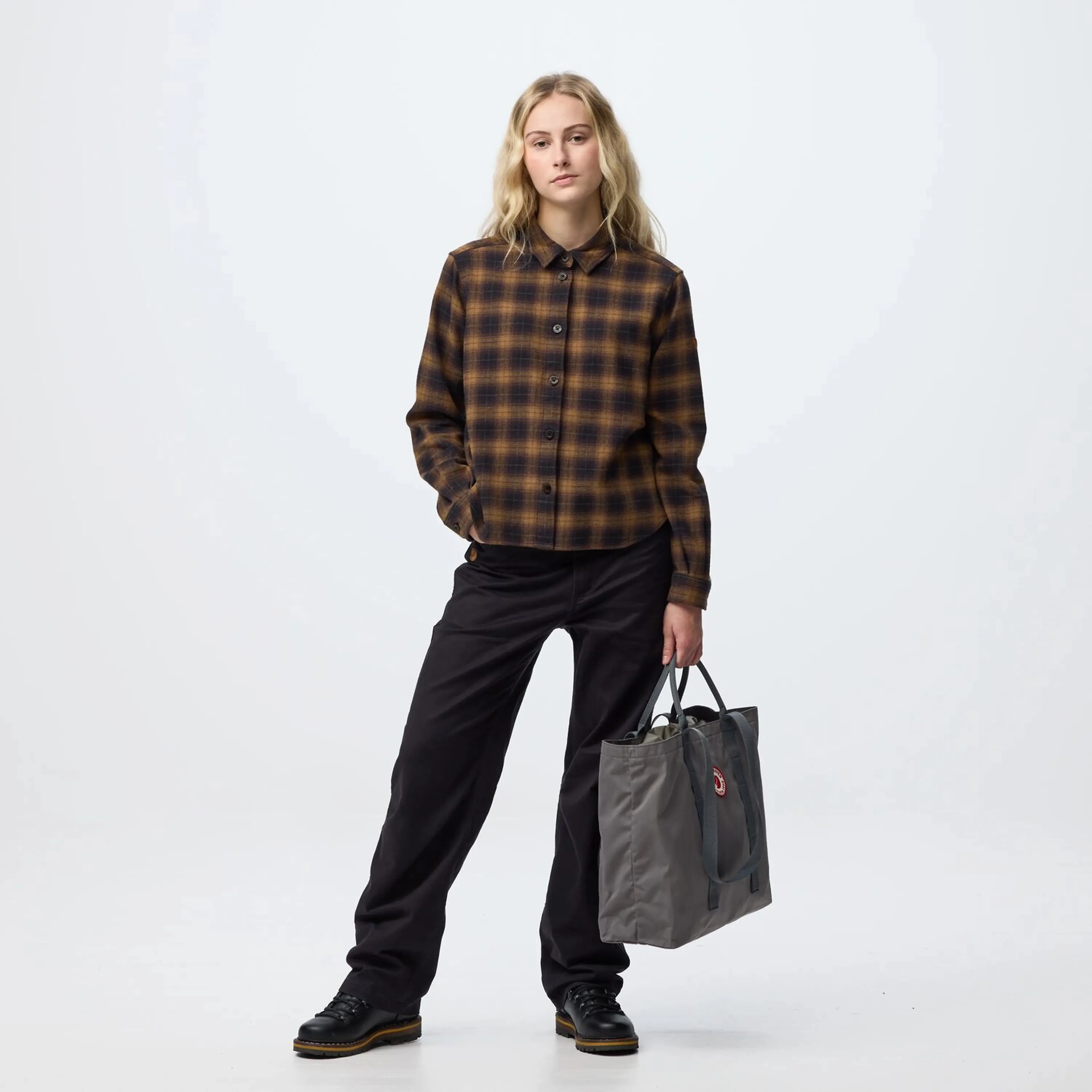 Övik Boxy Flannel Shirt W