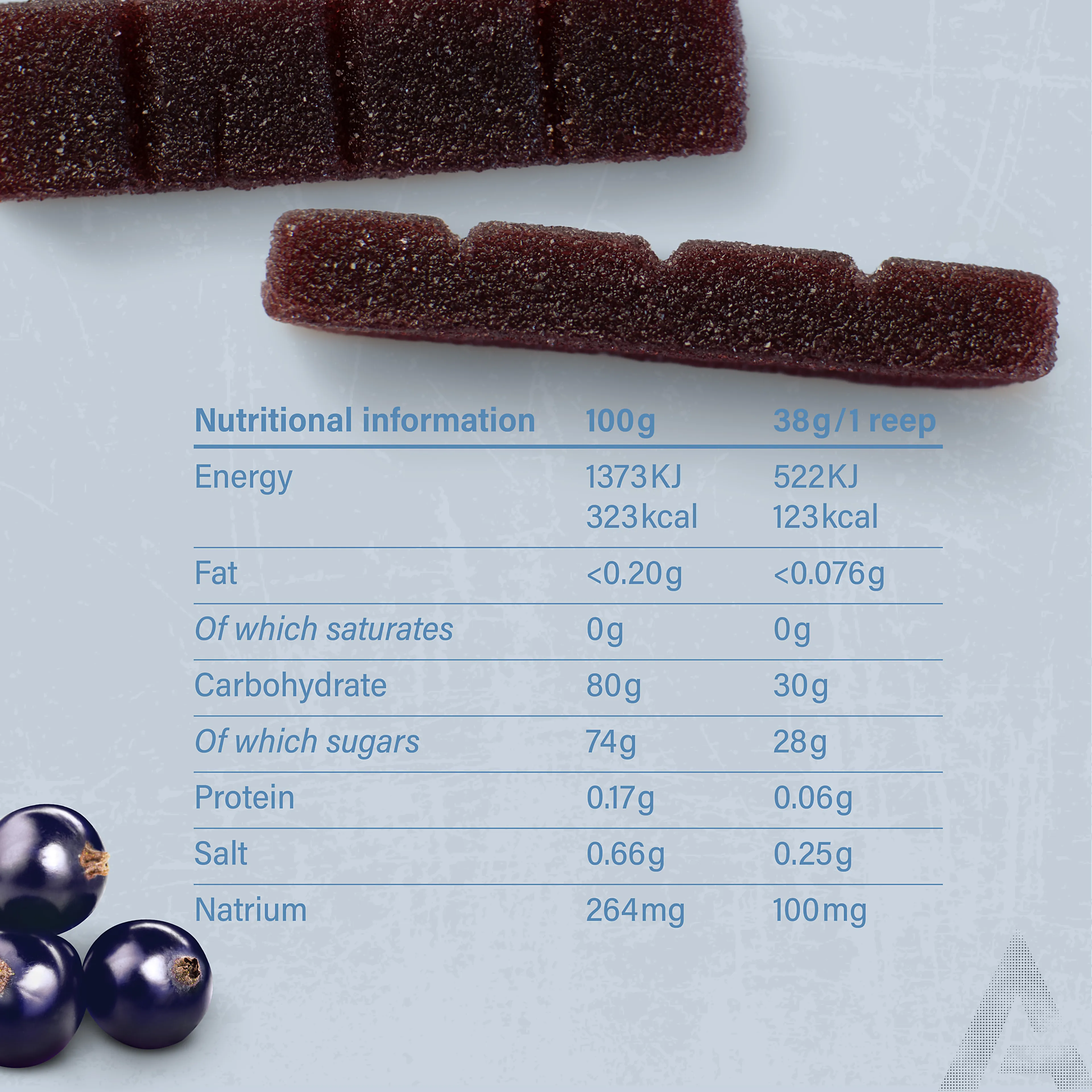 Energy Fruit Chew Cassis | 12 PK