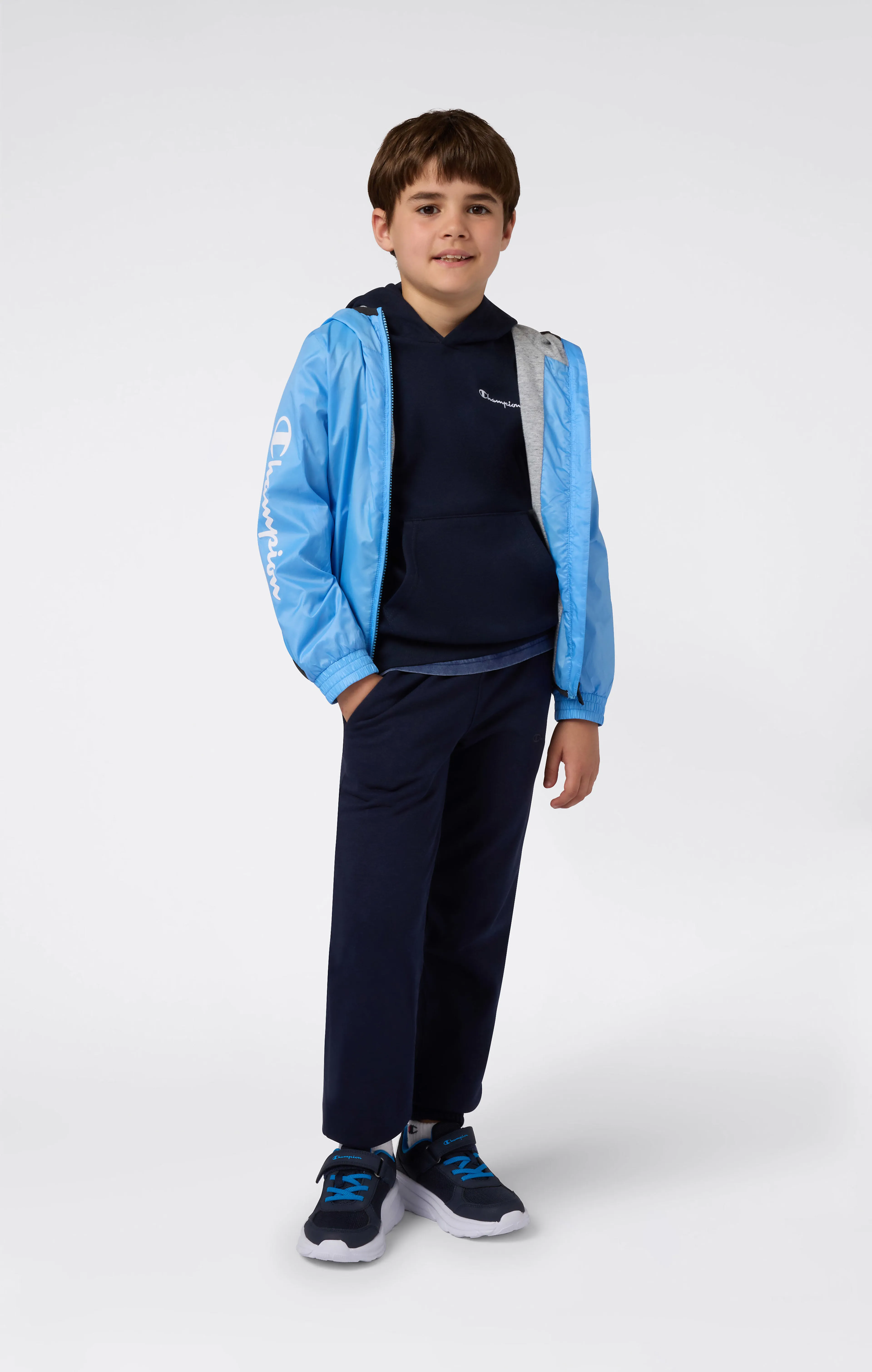 Hooded Sweatshirt small contrast logo junior