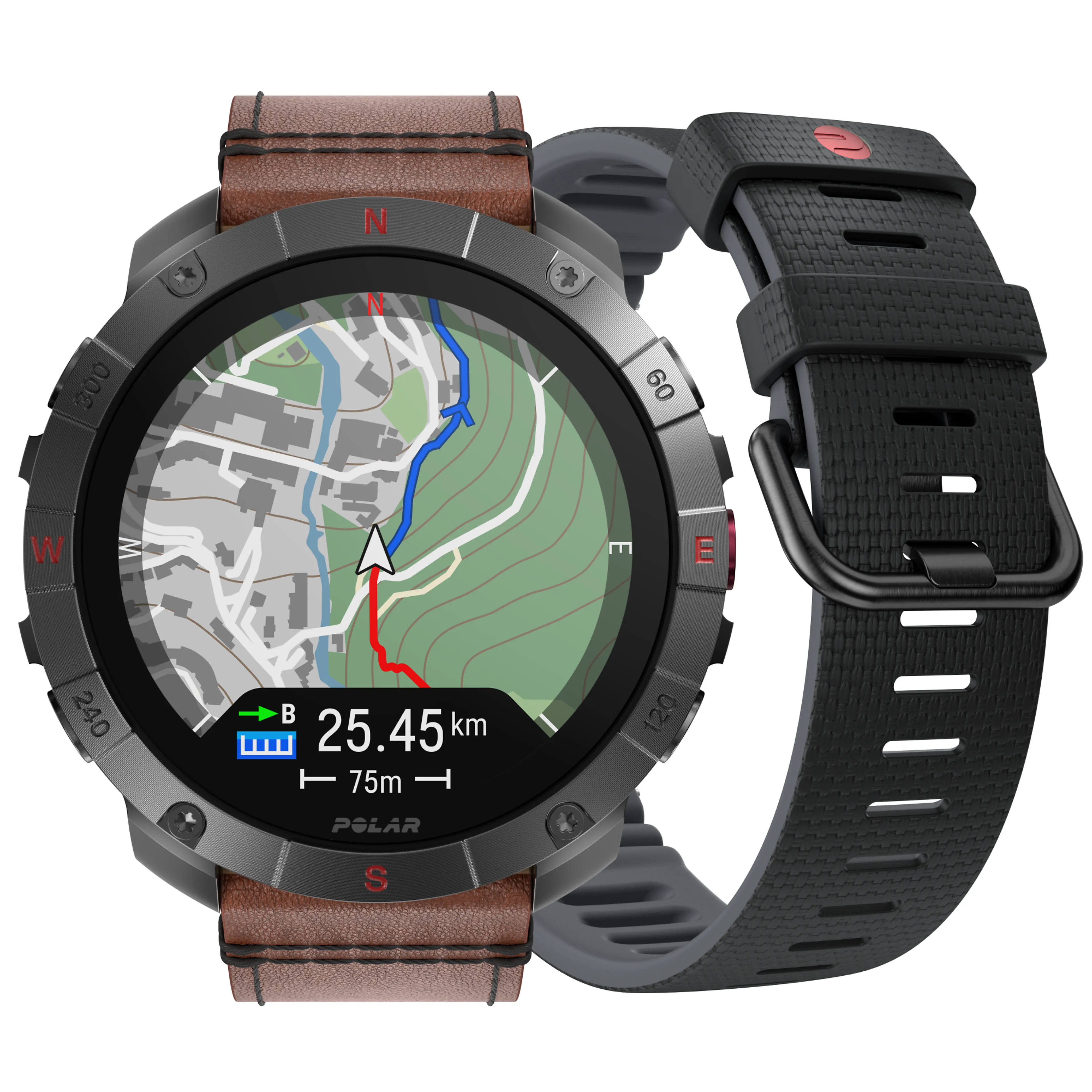 POLAR GRIT X2 PRO TI LTHR BRNZ M/L POLAR GRIT X2 PRO TI LTHR BRNZ M/L