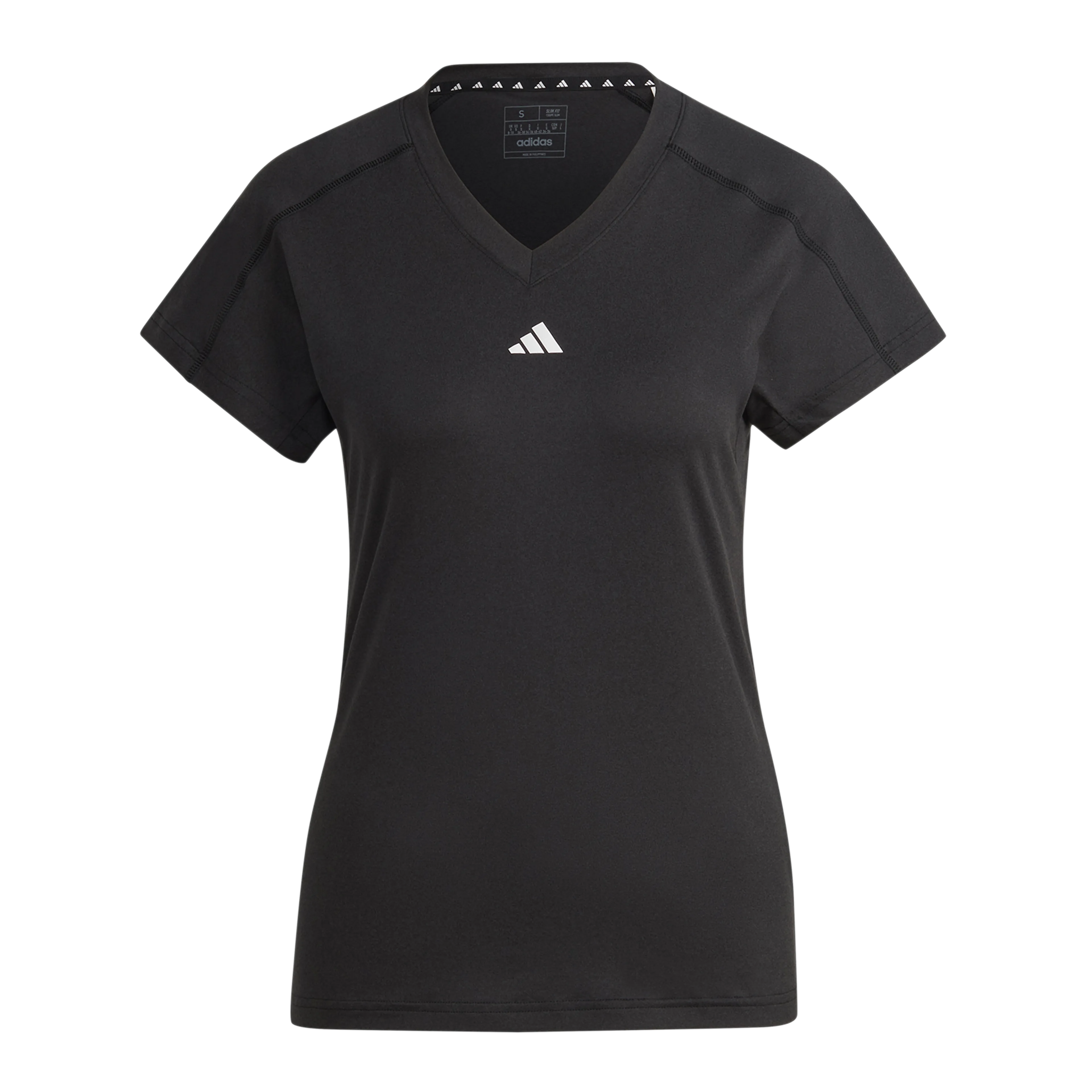 AEROREADY Train Essentials Minimal Branding V-Neck trenings-t-skjorte dame