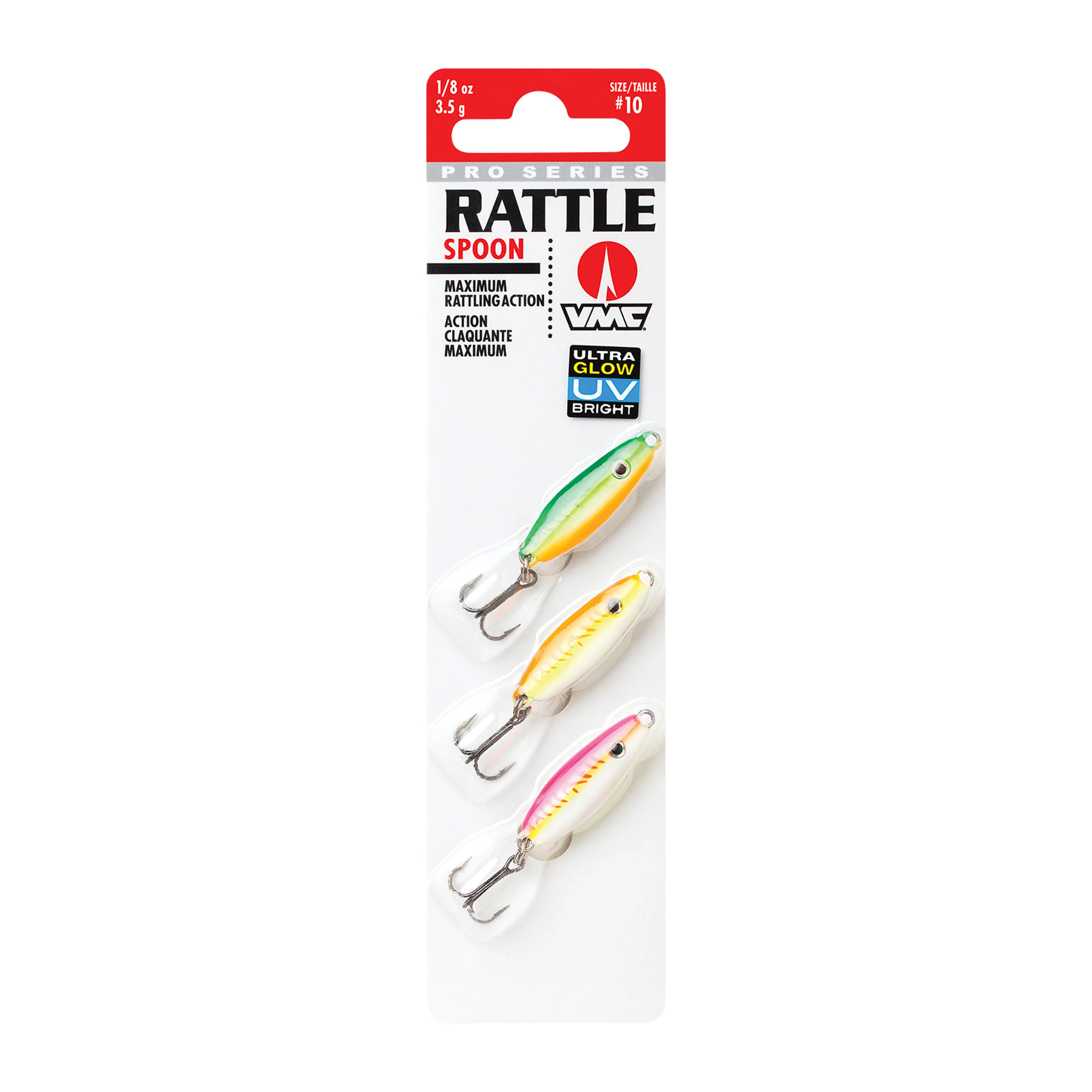 Rattle Spoon Kit #10 3,5gr Glow UV 3pk