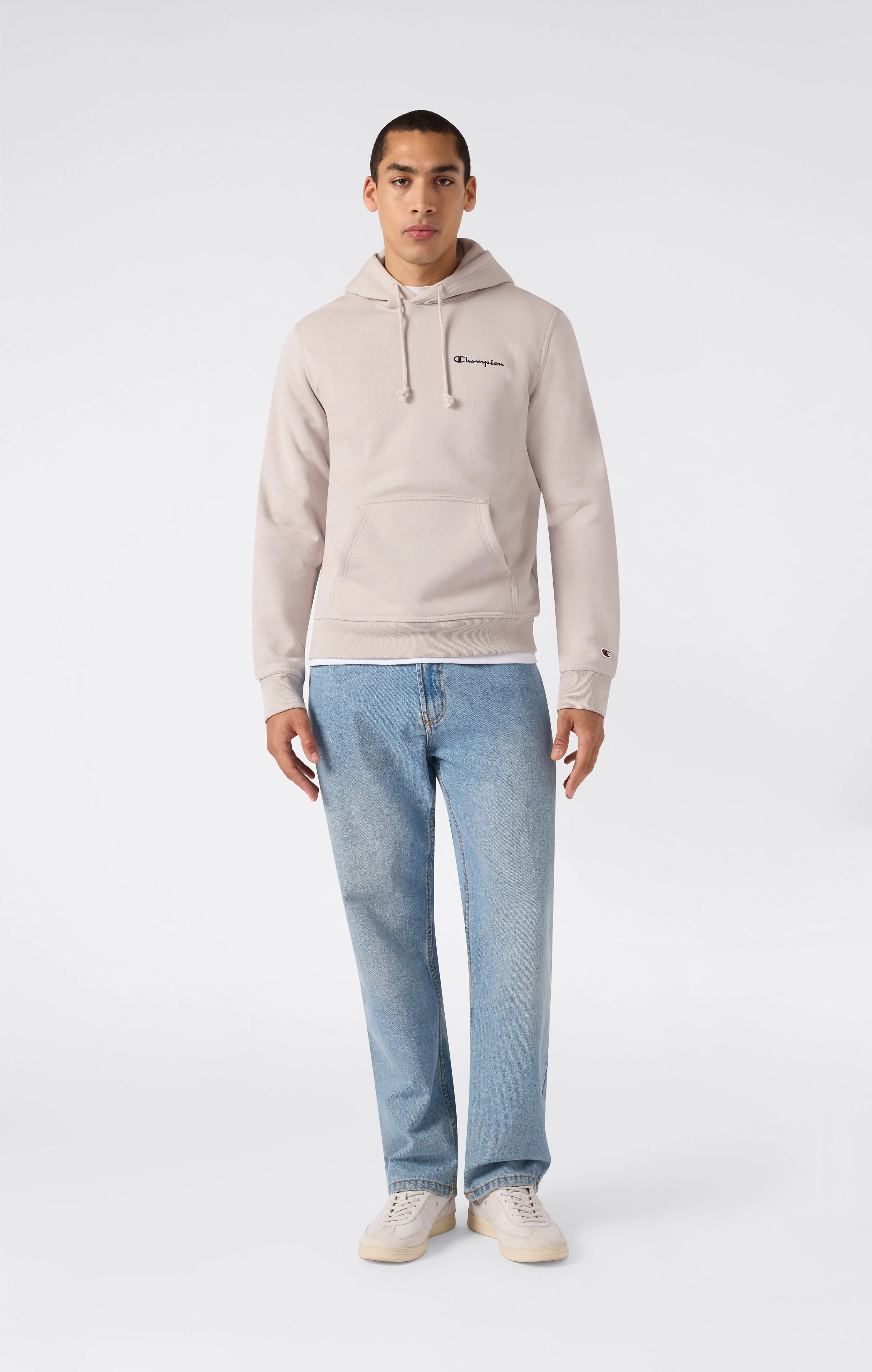 Hooded Sweatshirt small contrast logo mens