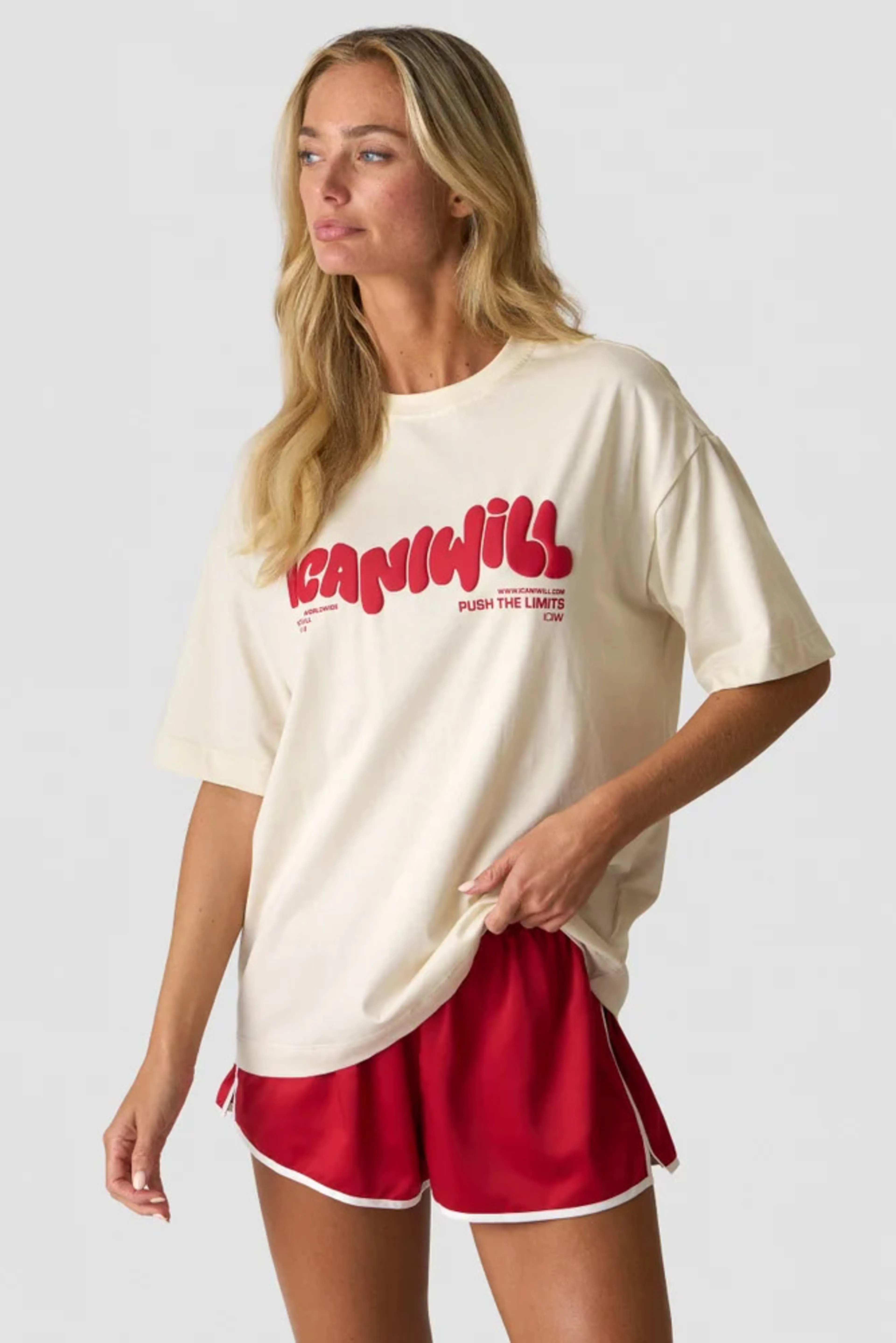 Everyday Oversized Cotton T-shirt Print W