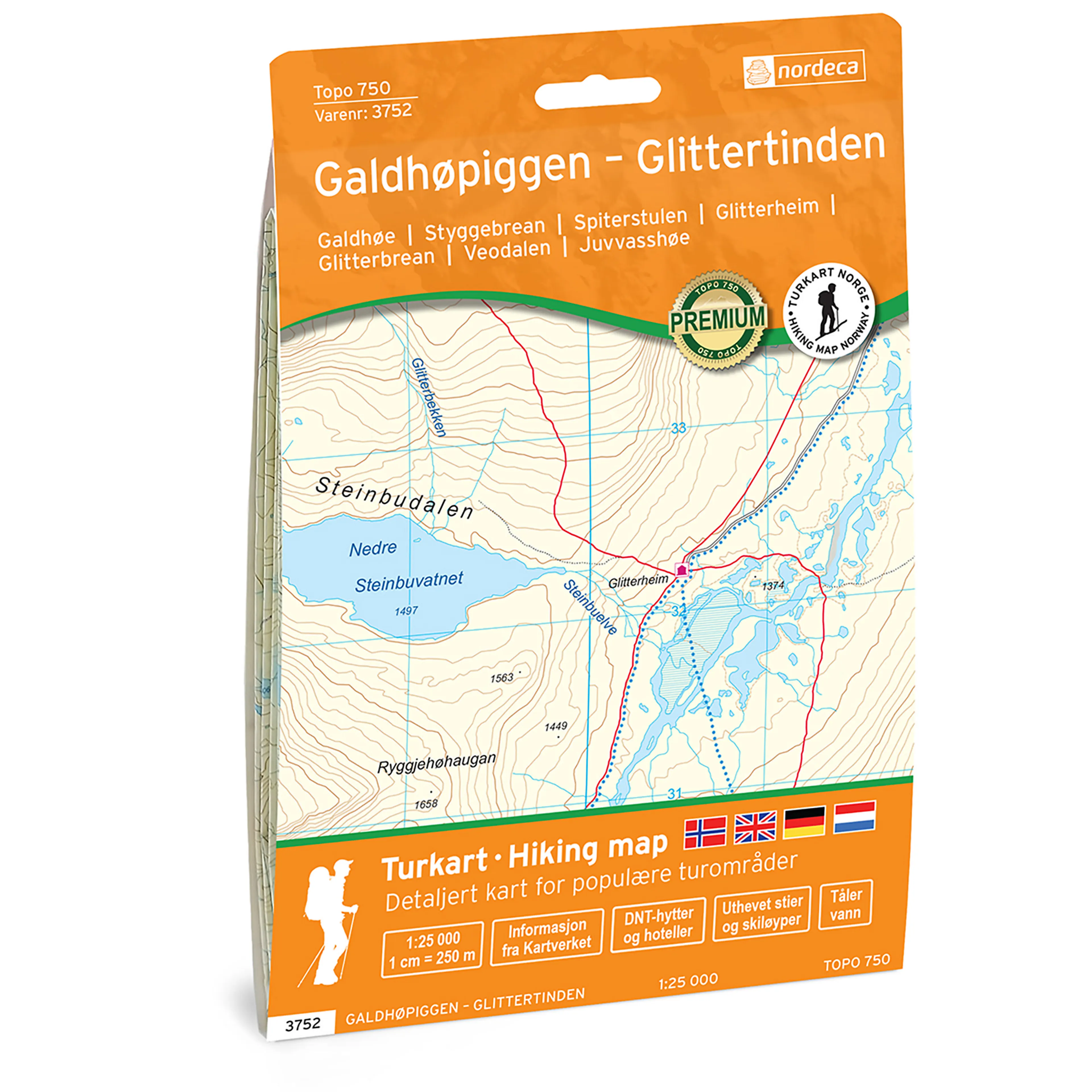 GALHØPIGGEN-GLITTERTINDEN 1:25 000 GALHØPIGGEN-GLITTERTINDEN 1:25 000