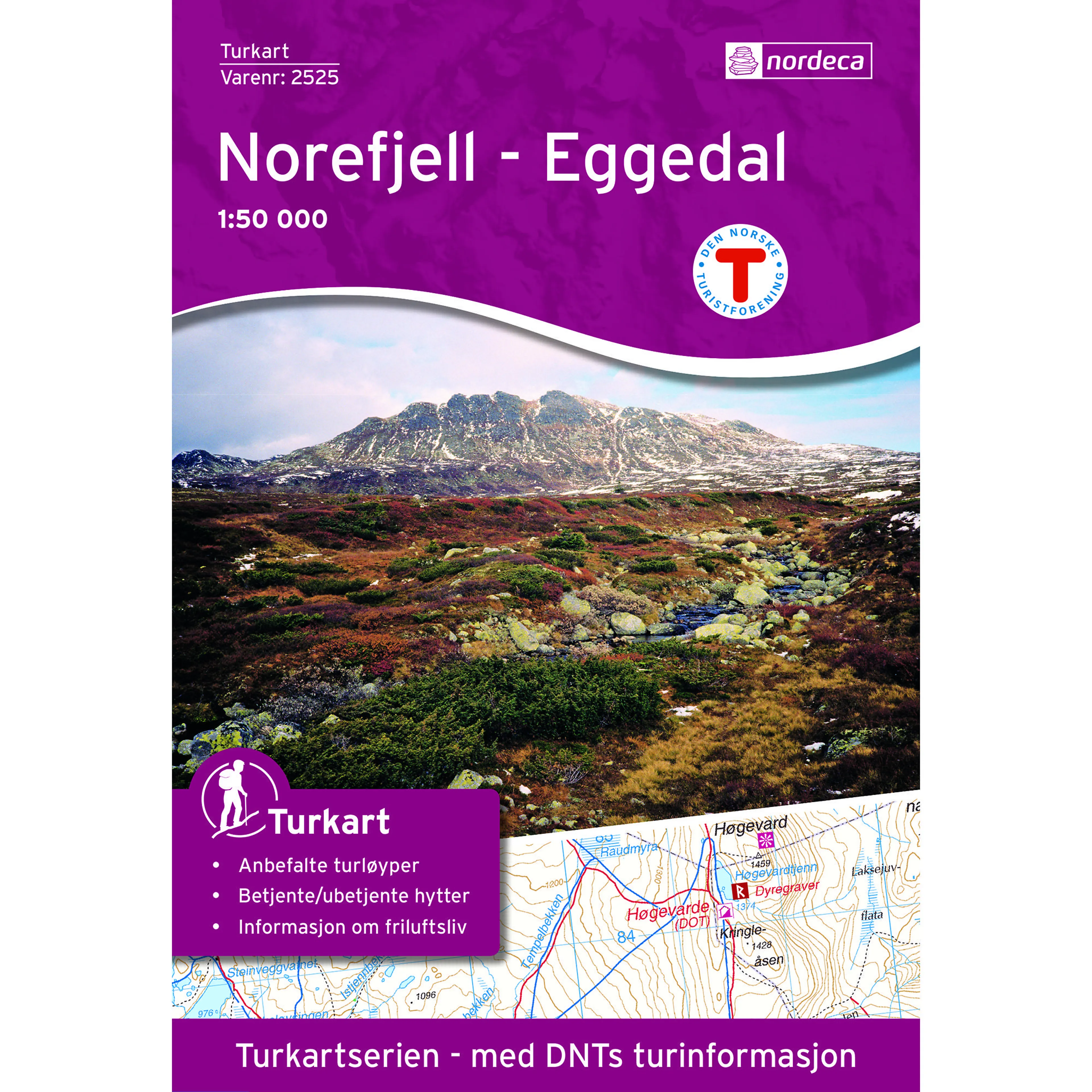 NOREFJELL-EGGEDAL 1:50 000