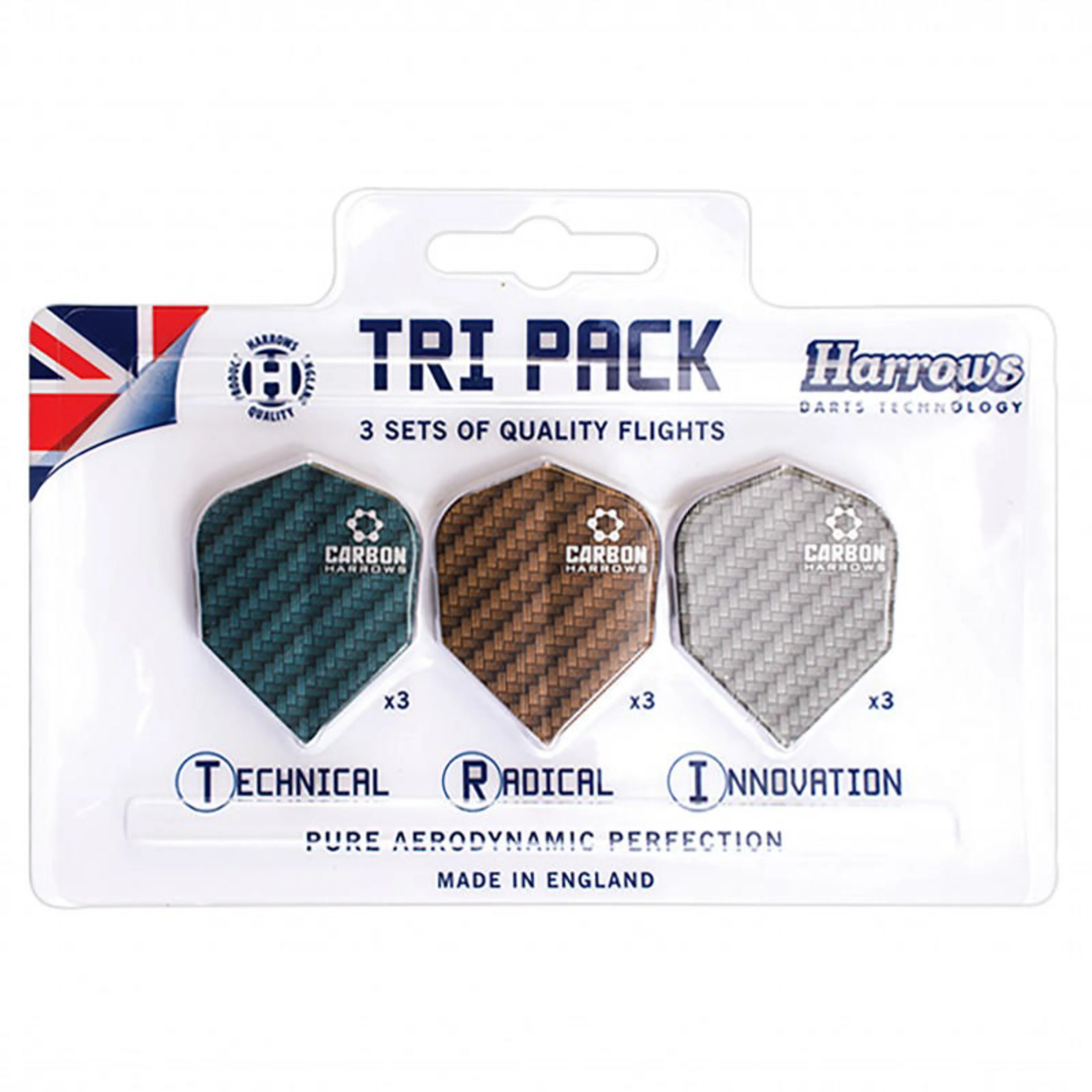 Dart Flights Carbon Tri Pack 9 Pcs