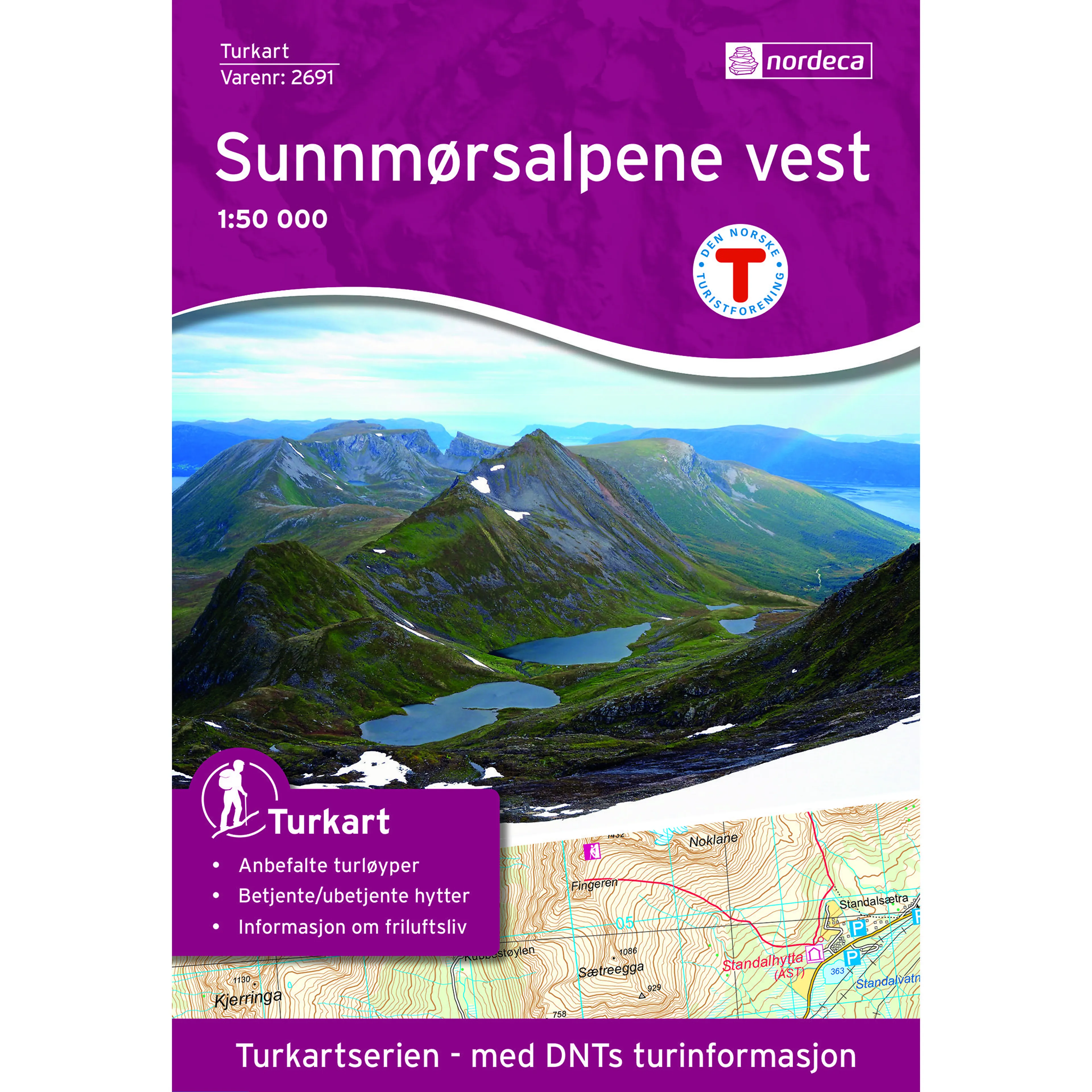 SUNNMØRSALPENE VEST 1:50 000