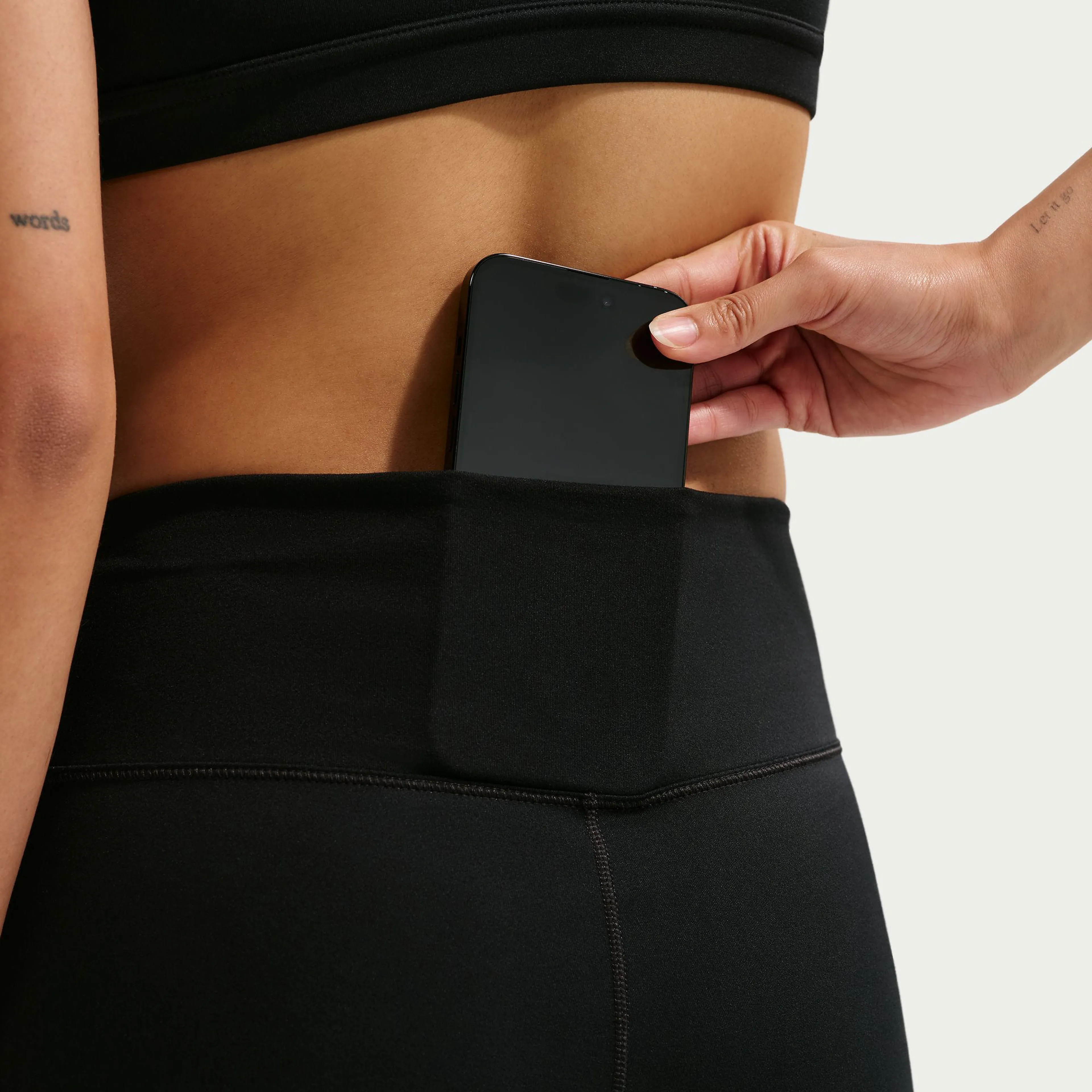 One Women's High-Waisted Capri Leggings