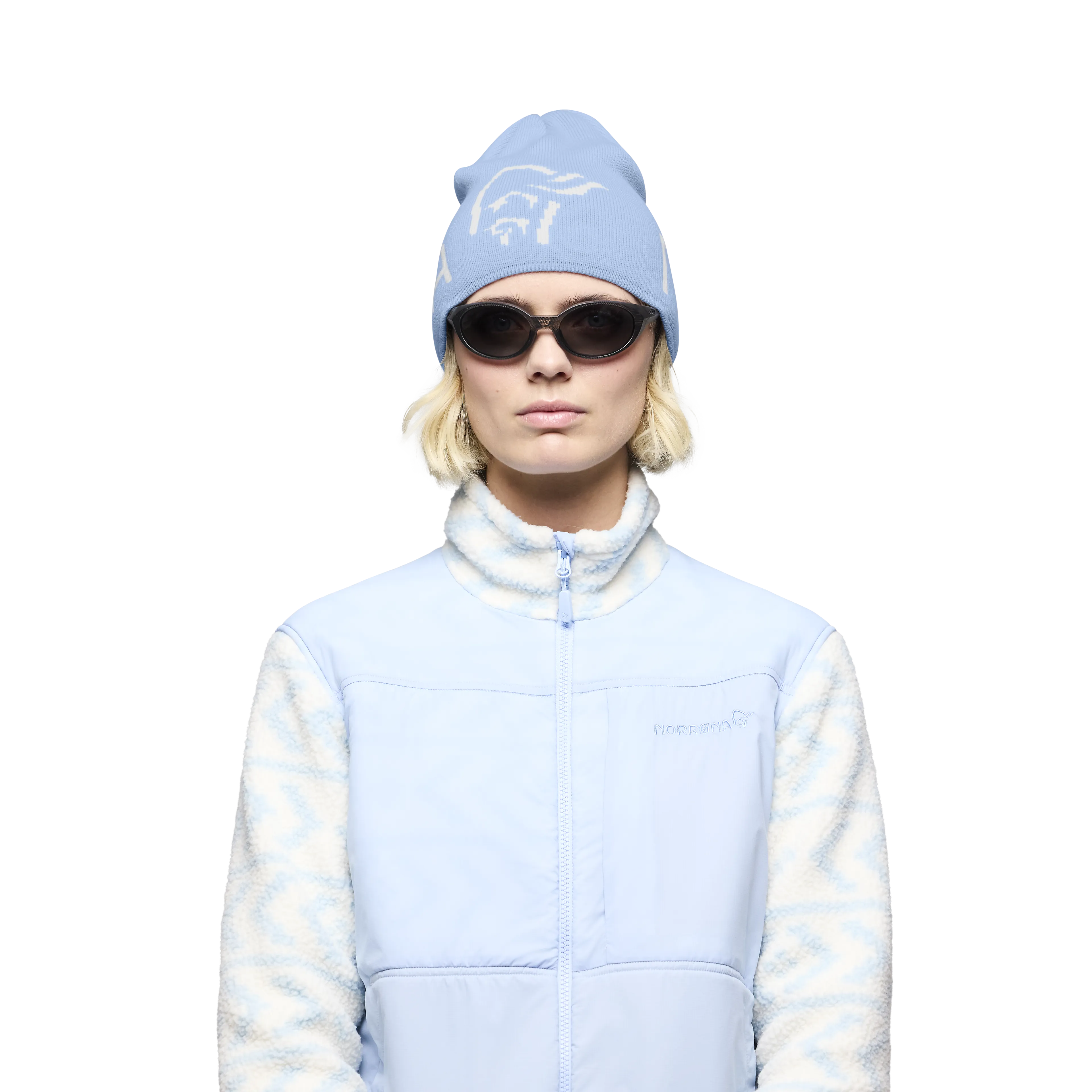 /29 mid merinoUll logo Beanie